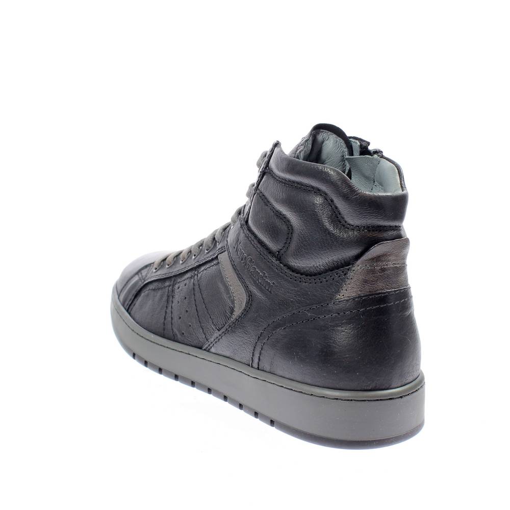 Details zu Nerogiardini I102190u Sneakers Alte In Pelle Nero 100 Uomo Scarpe Sneakers Preiswerte Angebote