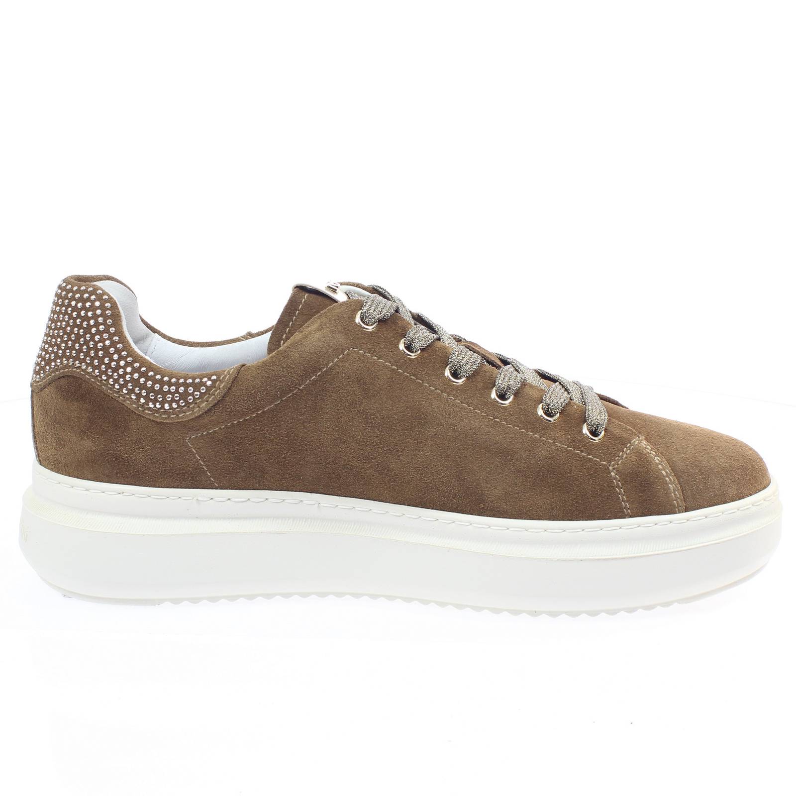 NEROGIARDINI Sneakers in Suede suola Oversize Donna marrone Foto 2