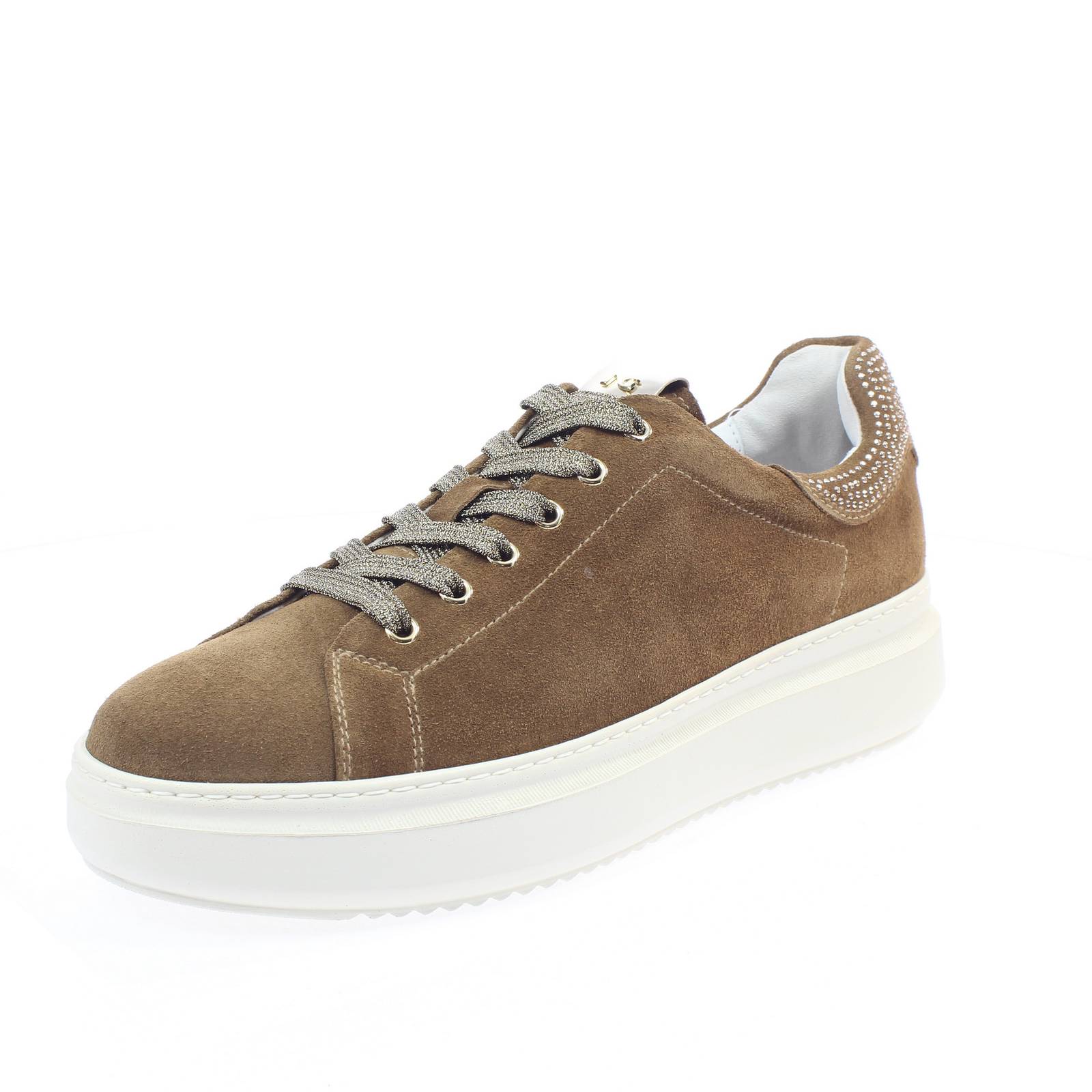 NEROGIARDINI Sneakers aus Wildleder in Übergröße Damen braun