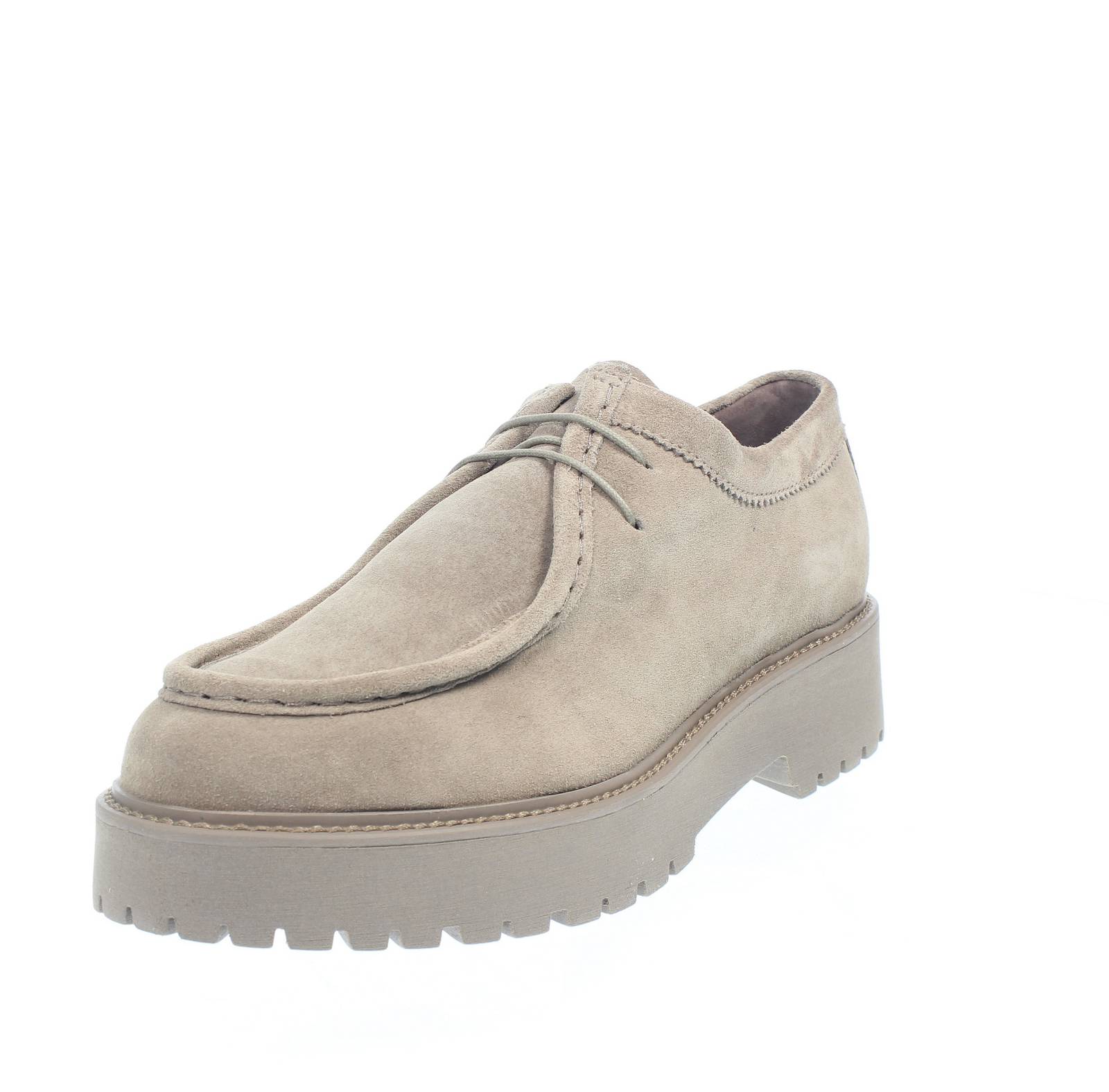 Nerogiardini Stringate Carrarmato из бежевой замши - Donna Scarpe Stringate Tacco