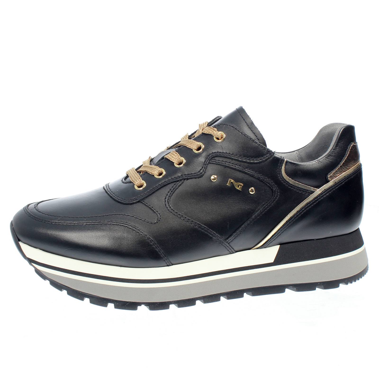 NEROGIARDINI Sneakers in Pelle con suola rialzata Donna nero Foto 3