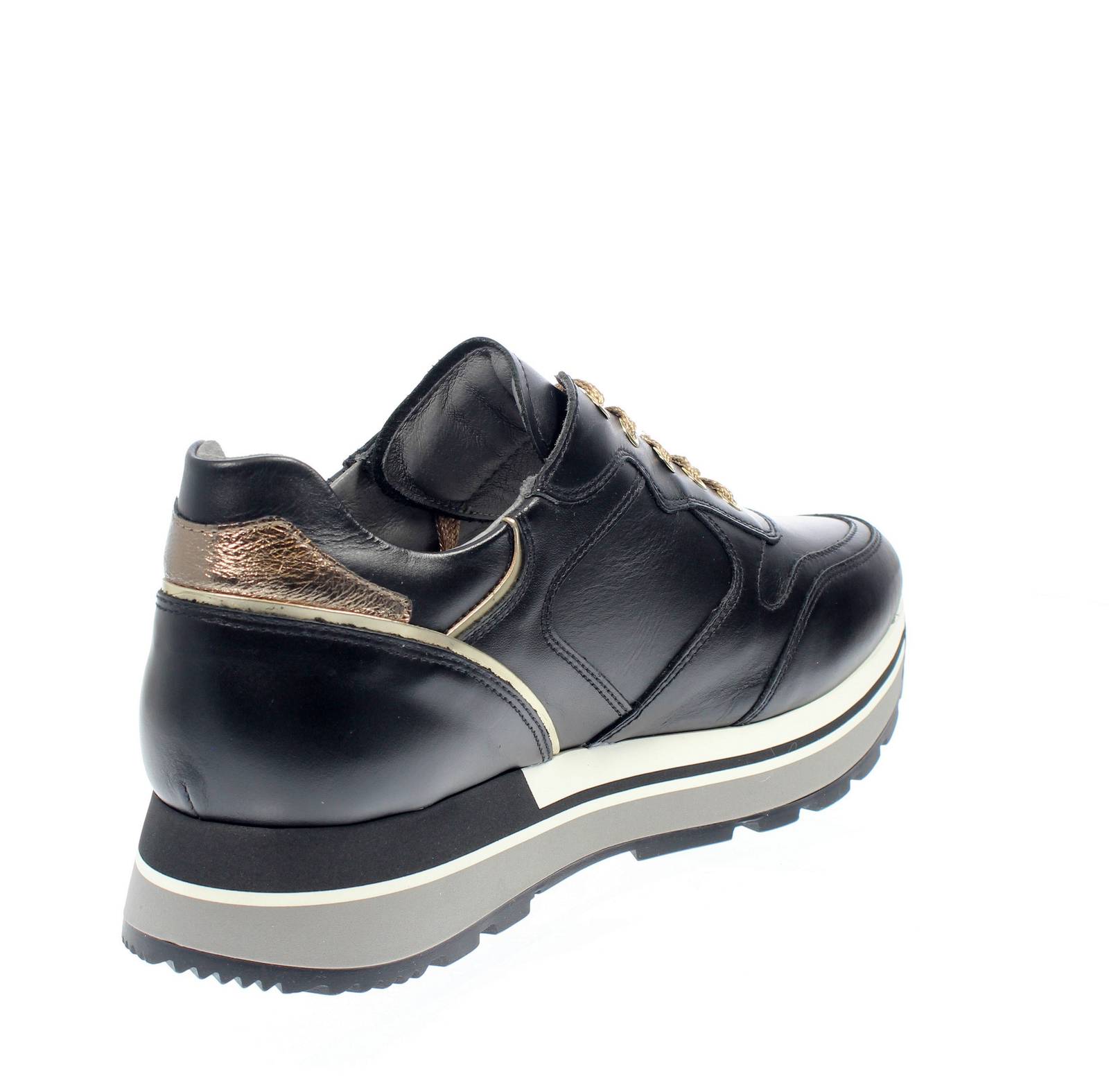 NEROGIARDINI Sneakers in Pelle con suola rialzata Donna nero Foto 4
