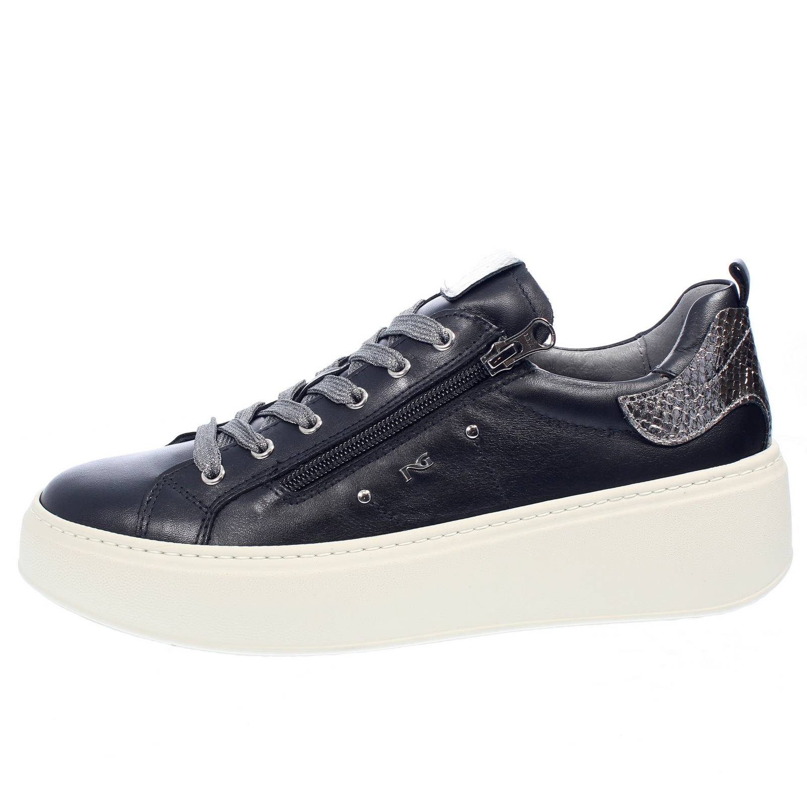 NEROGIARDINI Sneakers in Pelle con suola rialzata Donna nero Foto 3