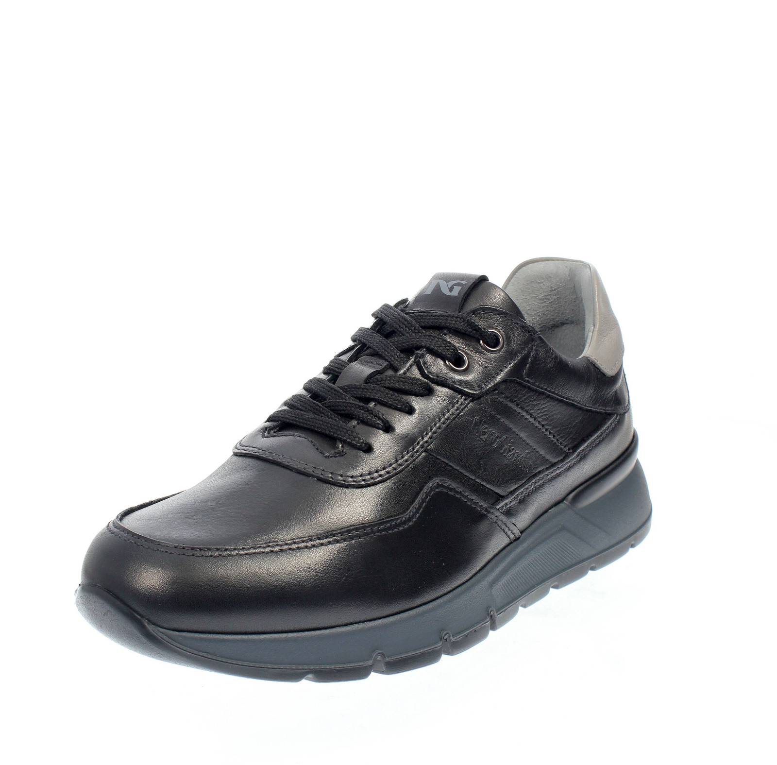 Кроссовки Nerogiardini в Pelle Nero - Элегантные кроссовки Uomo Scarpe