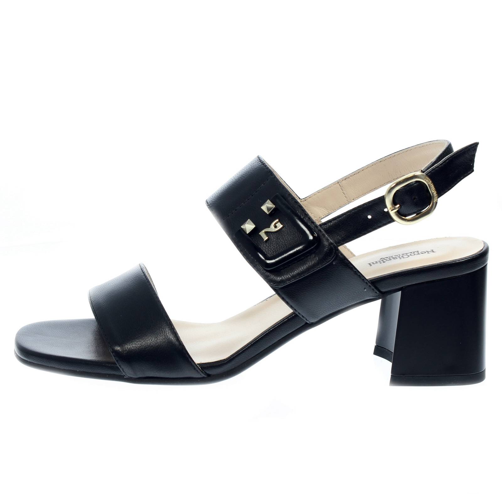 NEROGIARDINI Sandali in Pelle con tacco Donna nero Foto 3