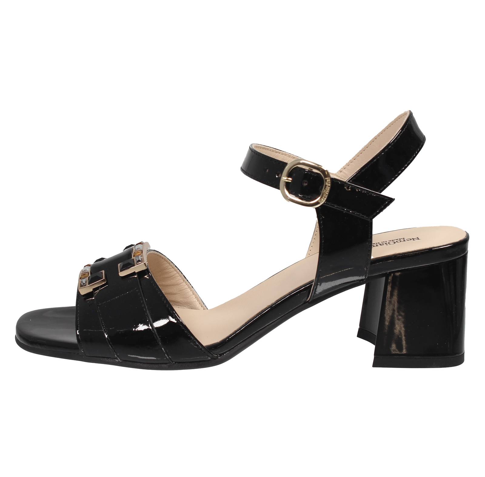 NEROGIARDINI Ledersandalen mit Absätzen Damen schwarz Foto 3