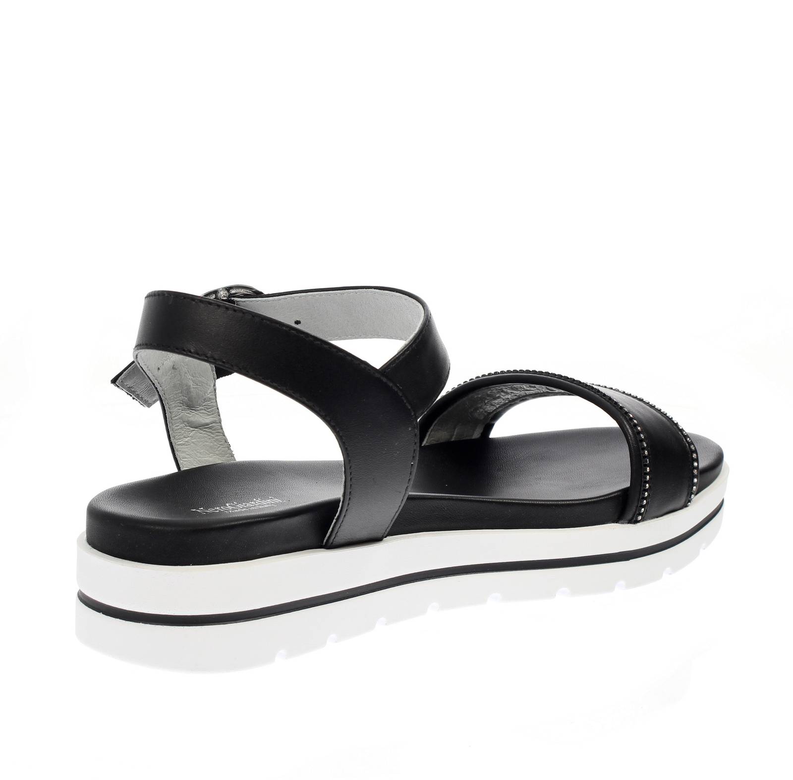 NEROGIARDINI Plateausandalen aus Leder Damen schwarz Foto 4