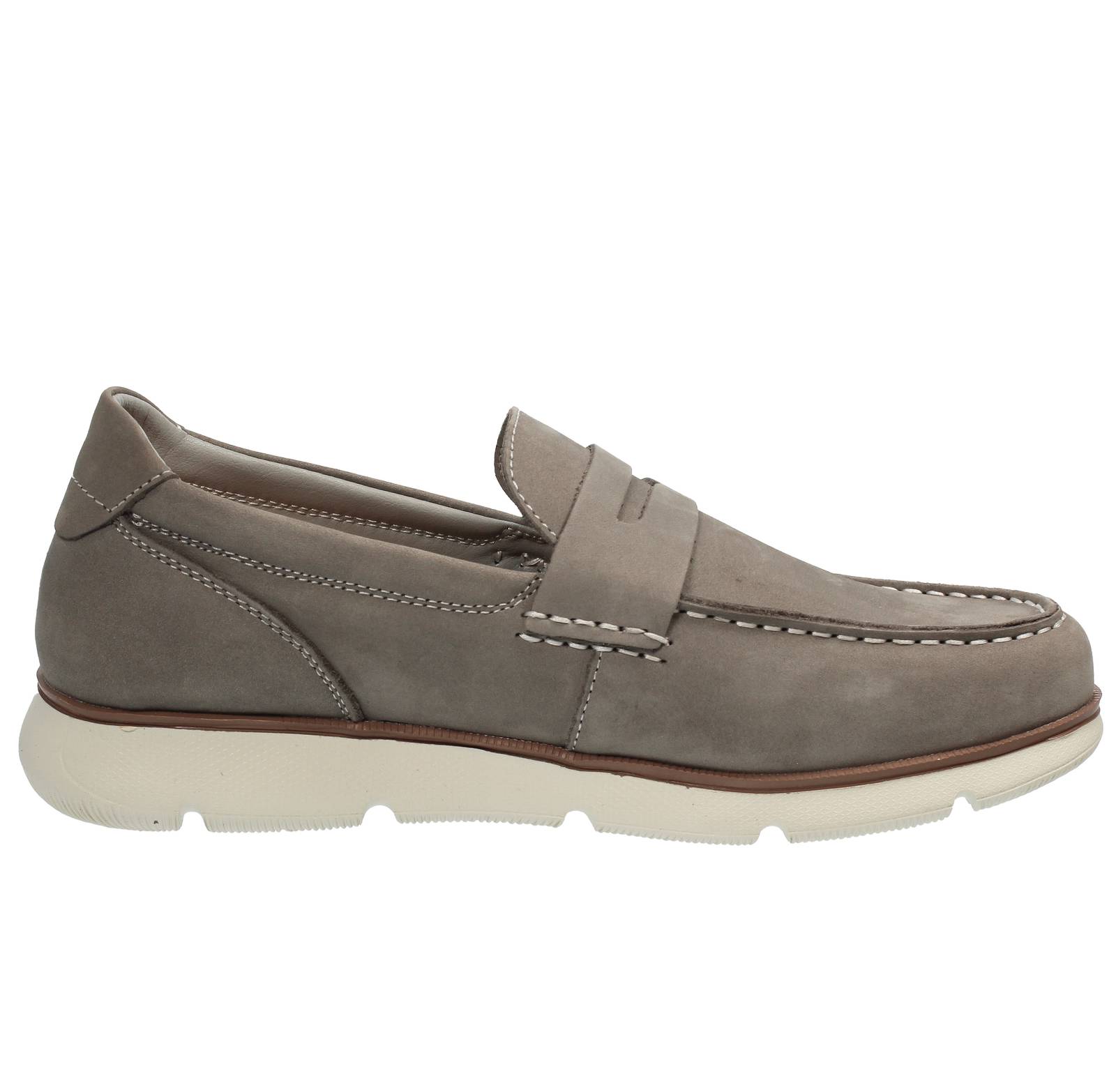 IMPRONTE Burano Moc - Mocassins en cuir Homme gris Photo 2