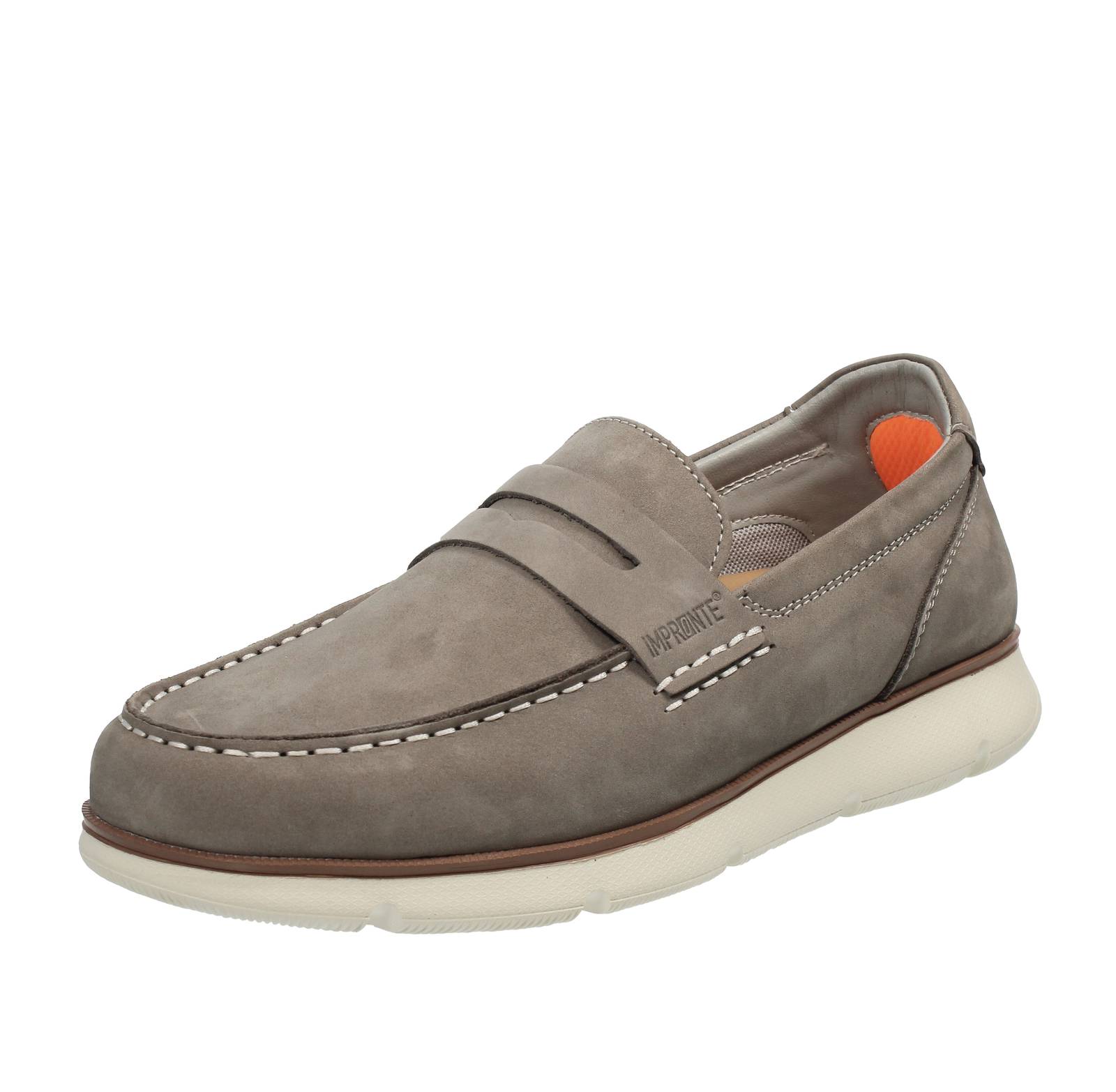 IMPRONTE Burano Moc - Mocassini in Pelle Uomo grigio