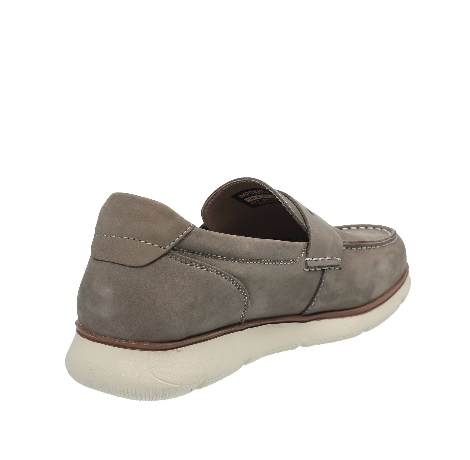 IMPRONTE Burano Moc - Mocassins en cuir Homme gris Photo 4