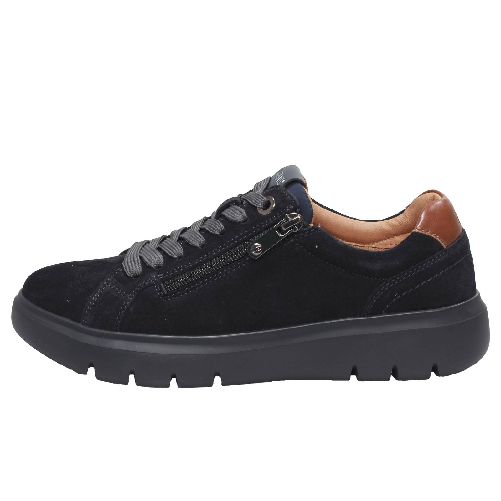 IMPRONTE Venier Zip - Sneakers en daim Homme bleu Photo 3