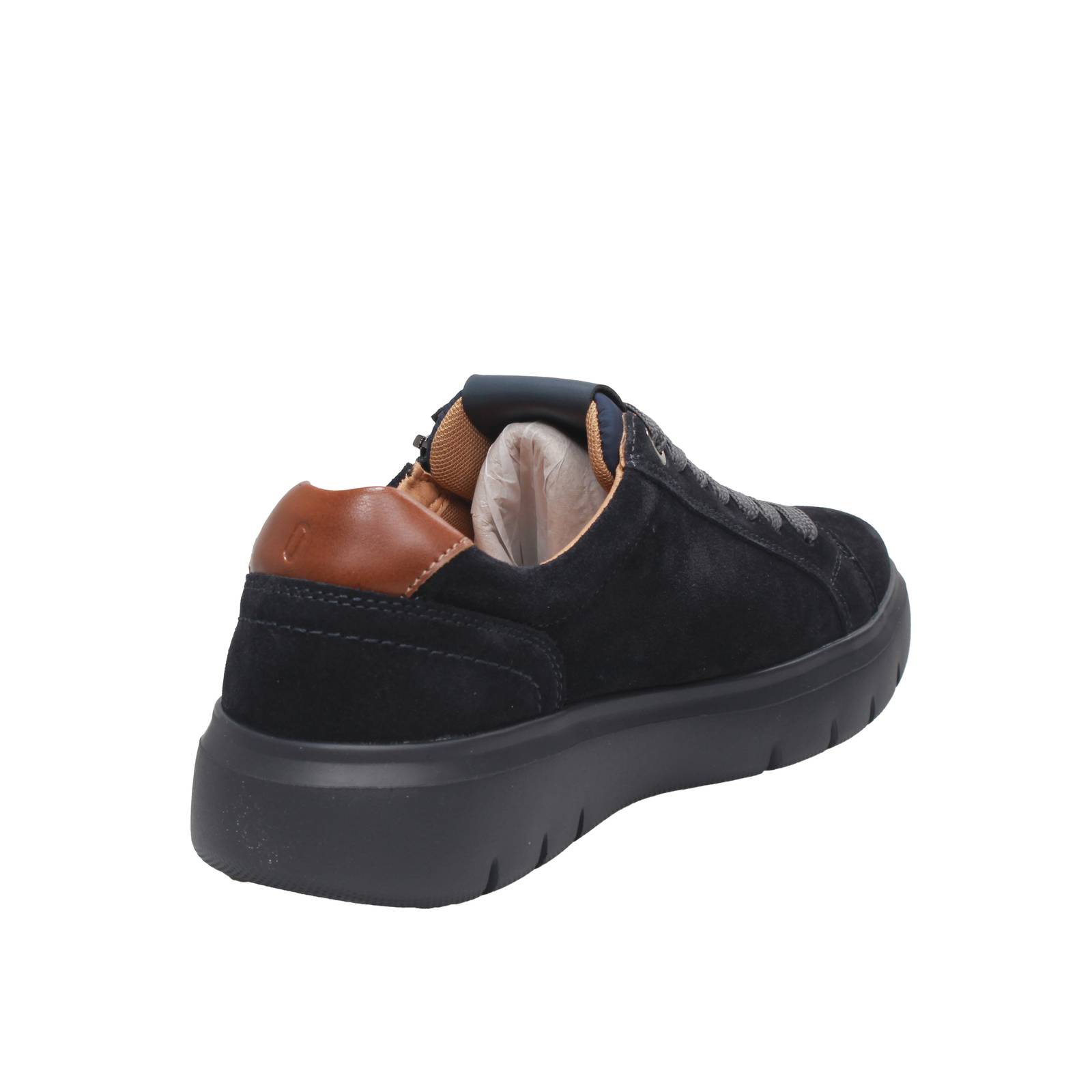 IMPRONTE Venier Zip - Sneakers en daim Homme bleu Photo 4