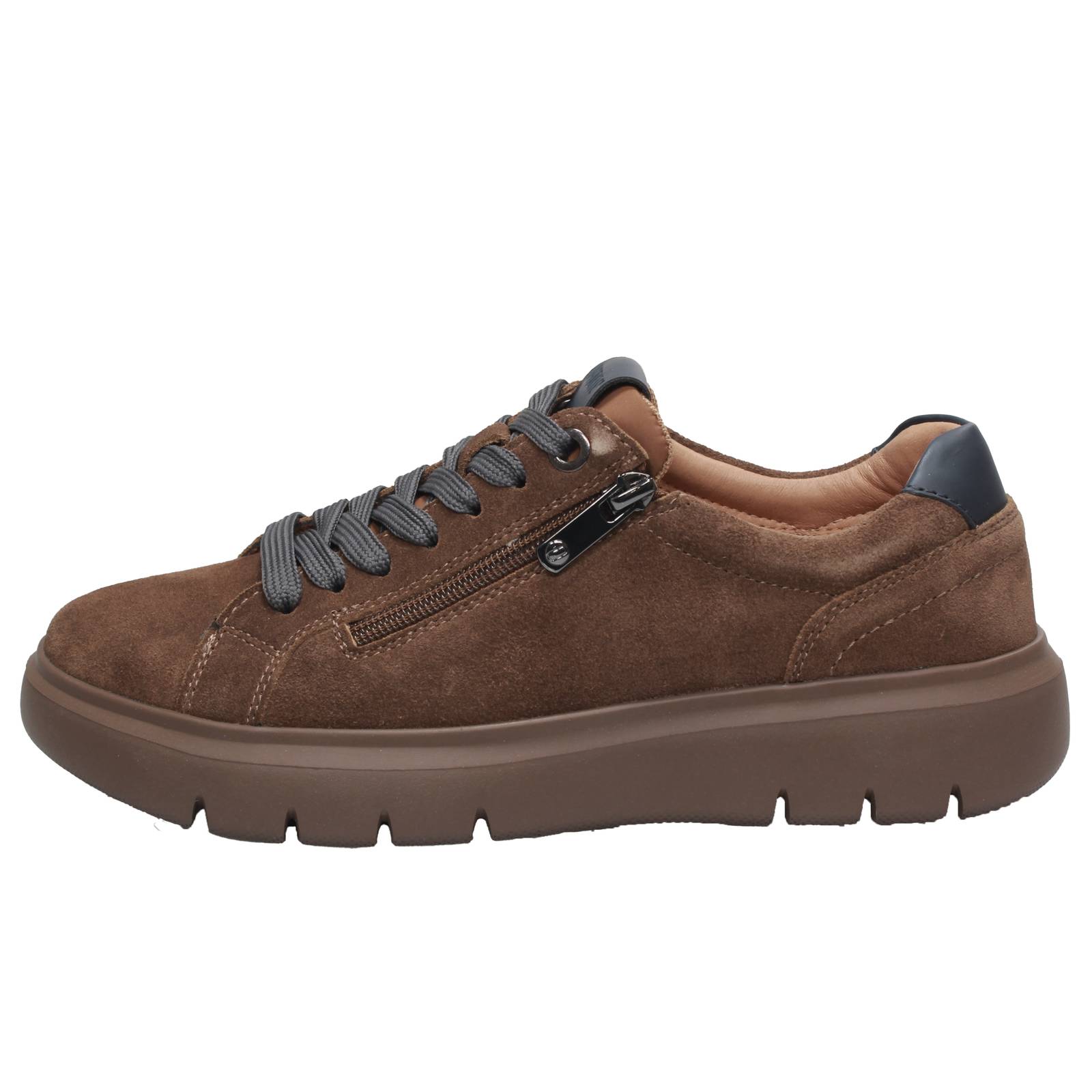 IMPRONTE Venier Zip - Sneakers en daim Homme marron Photo 3