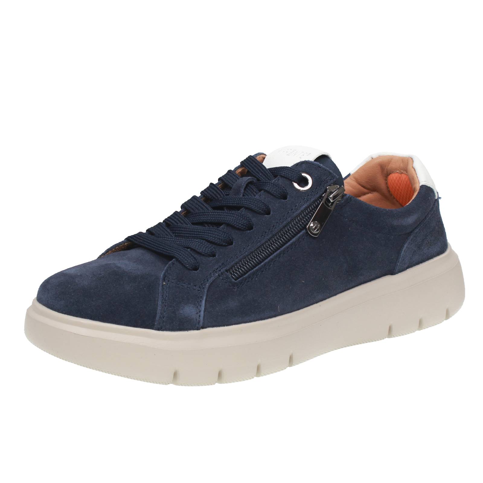 IMPRONTE Venier Zip - Sneakers en daim Homme bleu