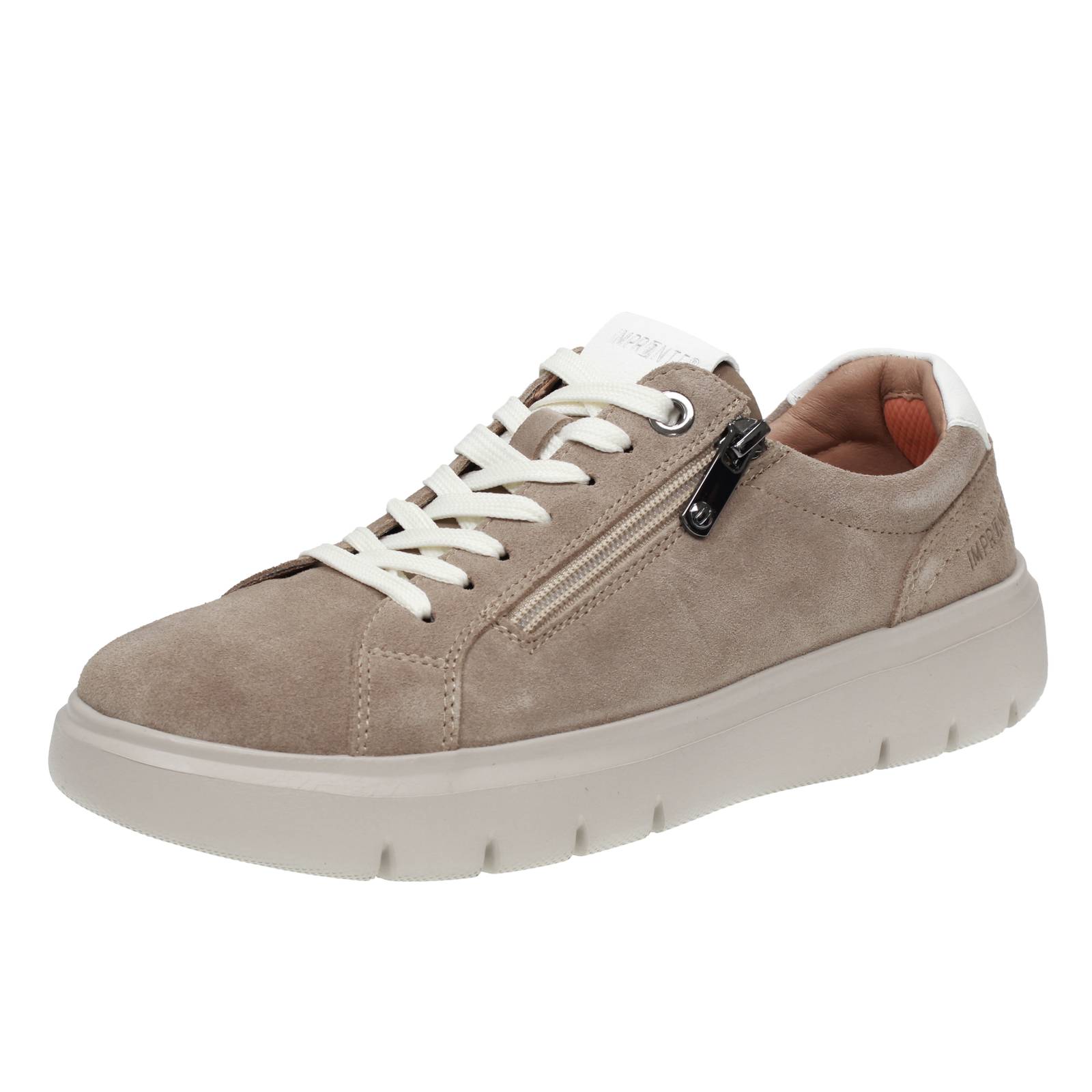 IMPRONTE Venier Zip - Sneakers en daim Homme sable