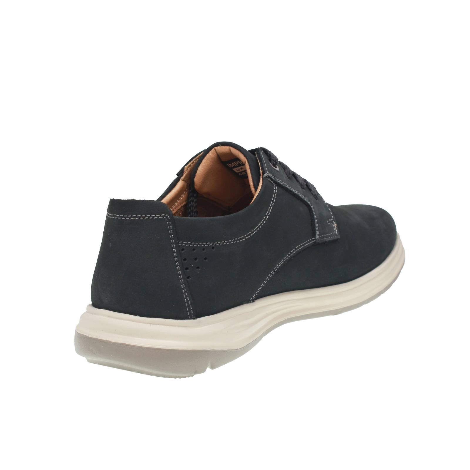IMPRONTE Torcello - Lacets de derby en daim Homme bleu Photo 4