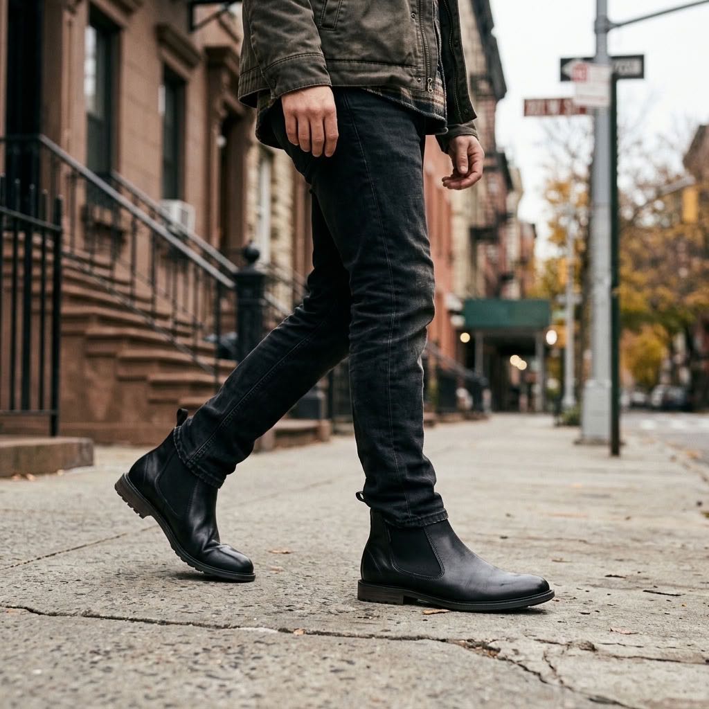 BUGATTI Bonifacio - Bottines Chelsea en cuir Homme noir Photo 2