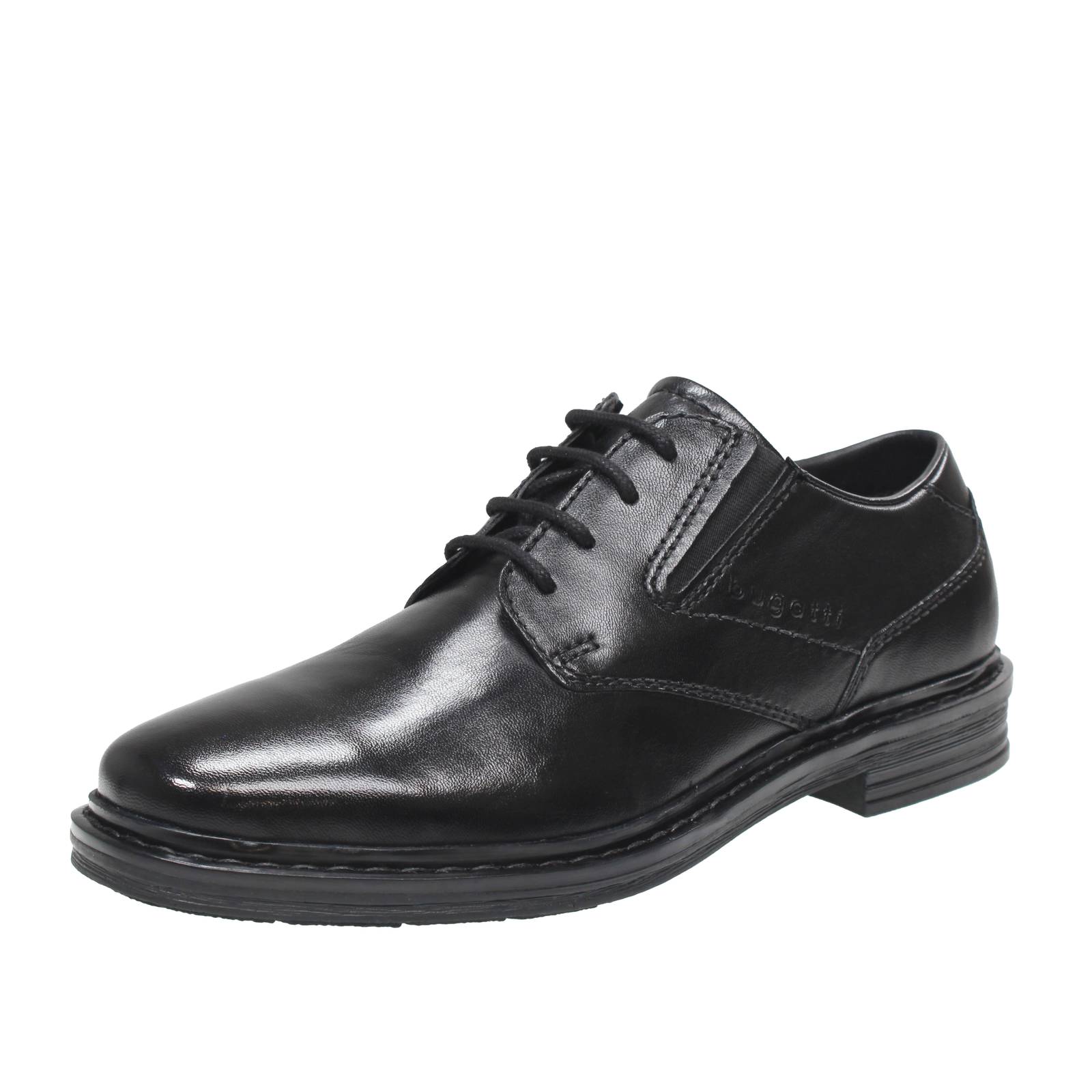 BUGATTI Rigalo - Lacets de derby en cuir Homme noir