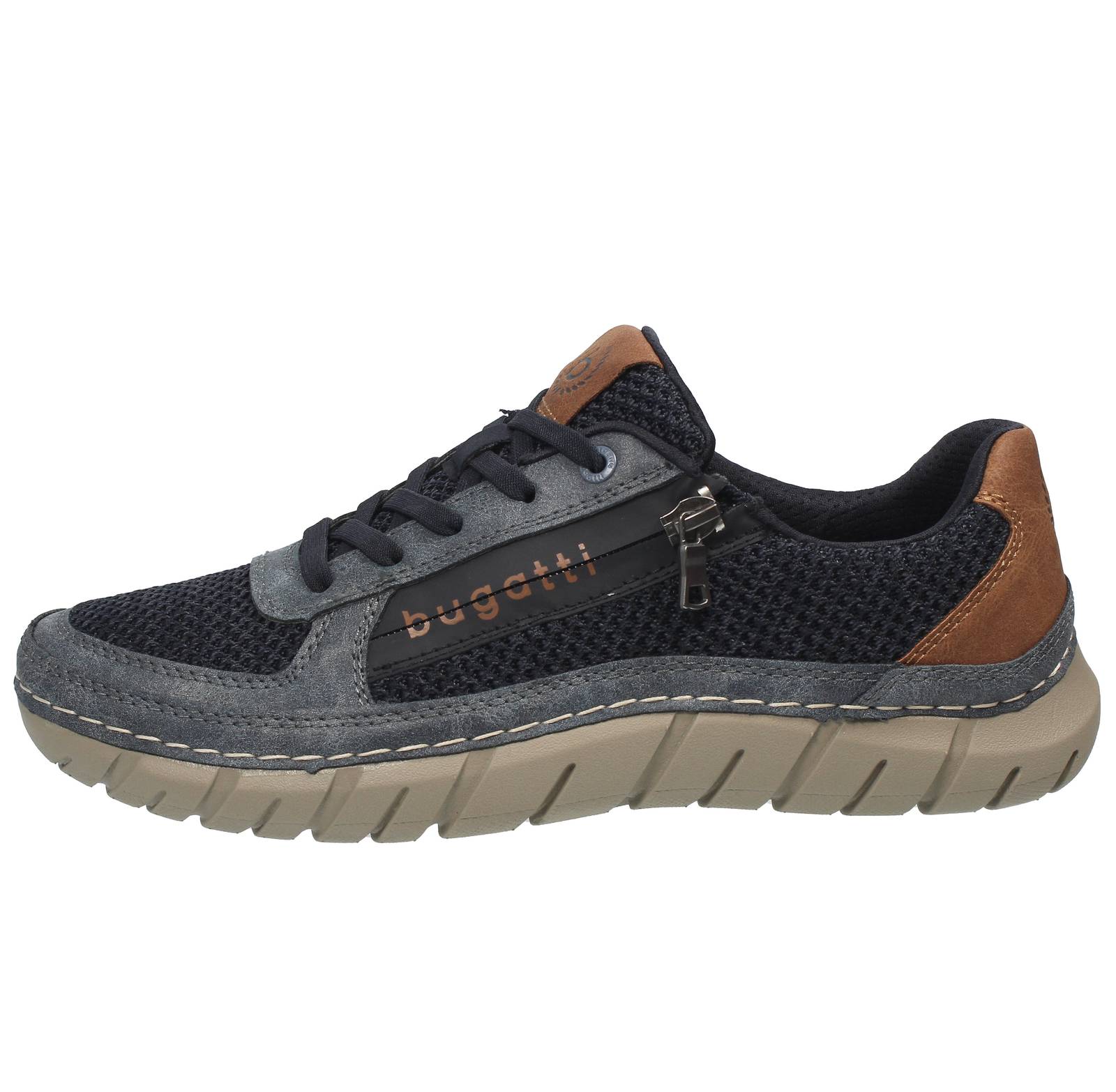 BUGATTI Comptor - Niedrig geschnittene Stoffschuhe Herren blau Foto 3