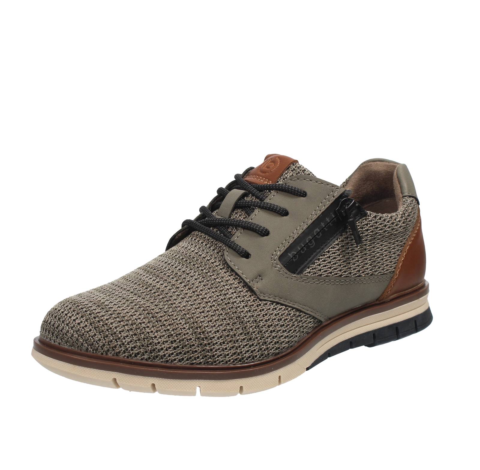 Bugatti Simone - Stringate Con Cerniera Marrone - Uomo Scarpe Stringate Sportive 18790₽