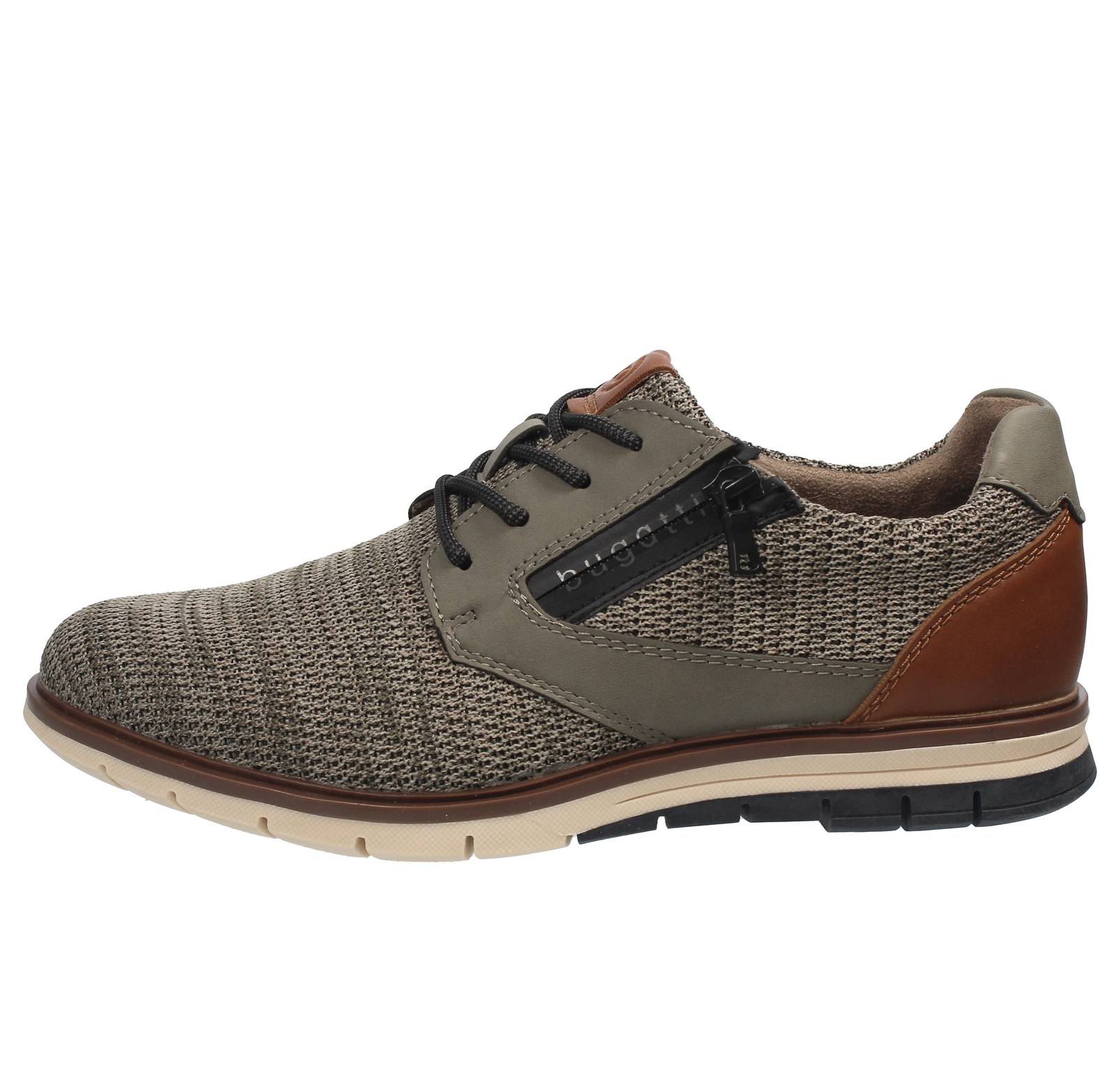 BUGATTI Simone - Lacé avec fermeture éclair Homme marron Photo 3