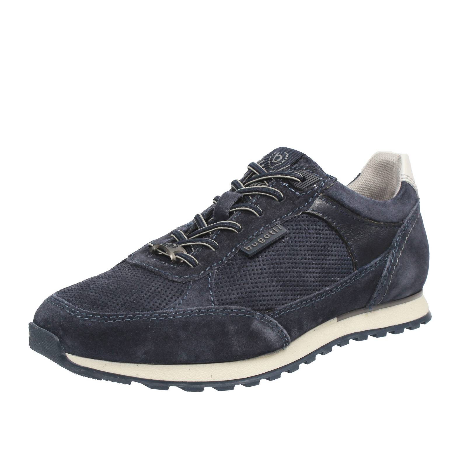 Bugatti Ivar - Кроссовки из замши синего цвета - Элегантные кроссовки Uomo Scarpe 20690₽