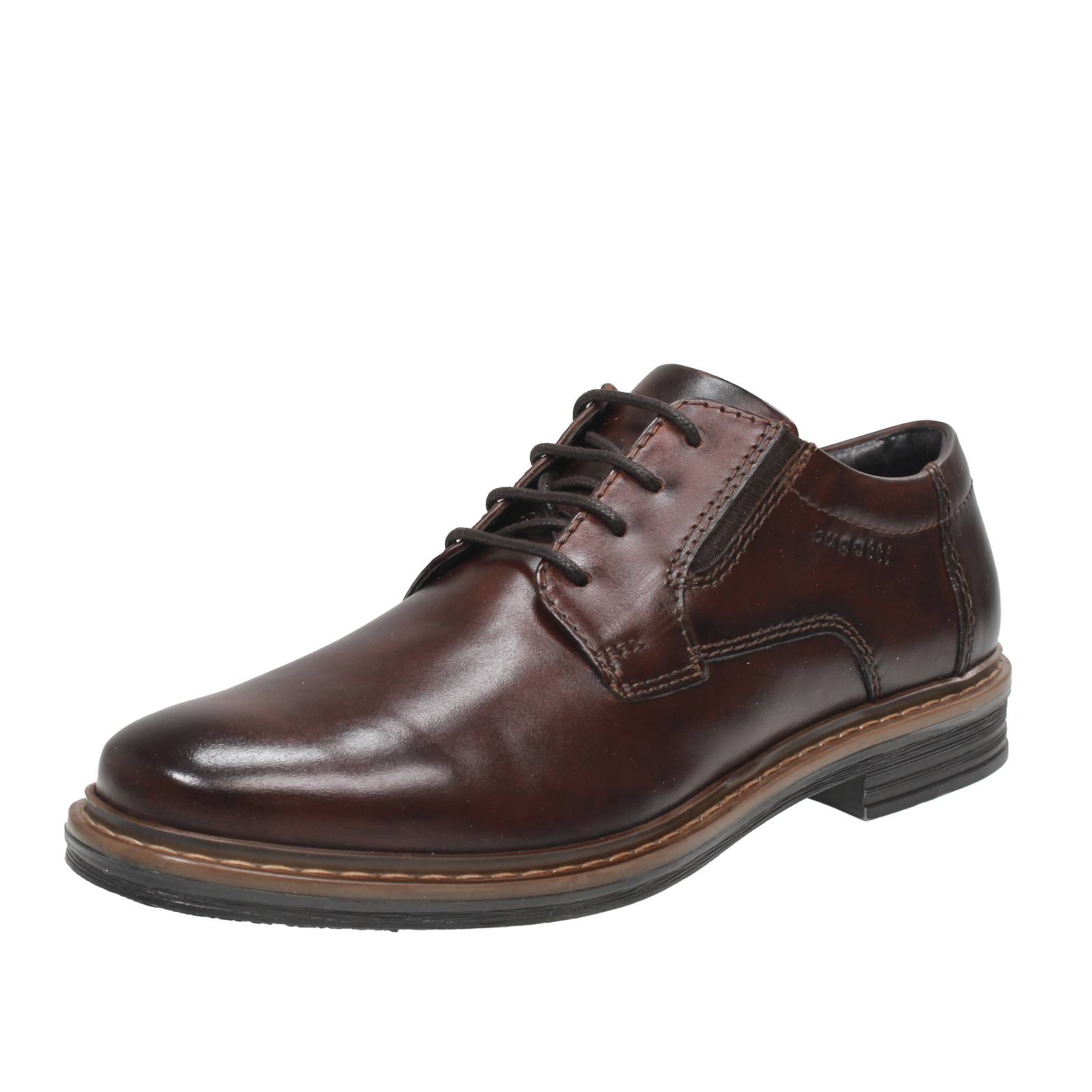 Bugatti Geschenk - braune Lederschnrer - Herren klassische Schnrschuhe 20690₽