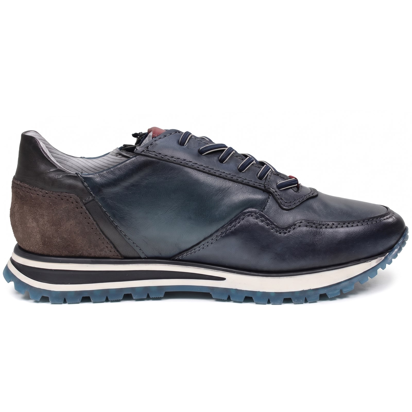BUGATTI Philip – Sneakers aus Leder mit Reißverschluss Herren blau Foto 3