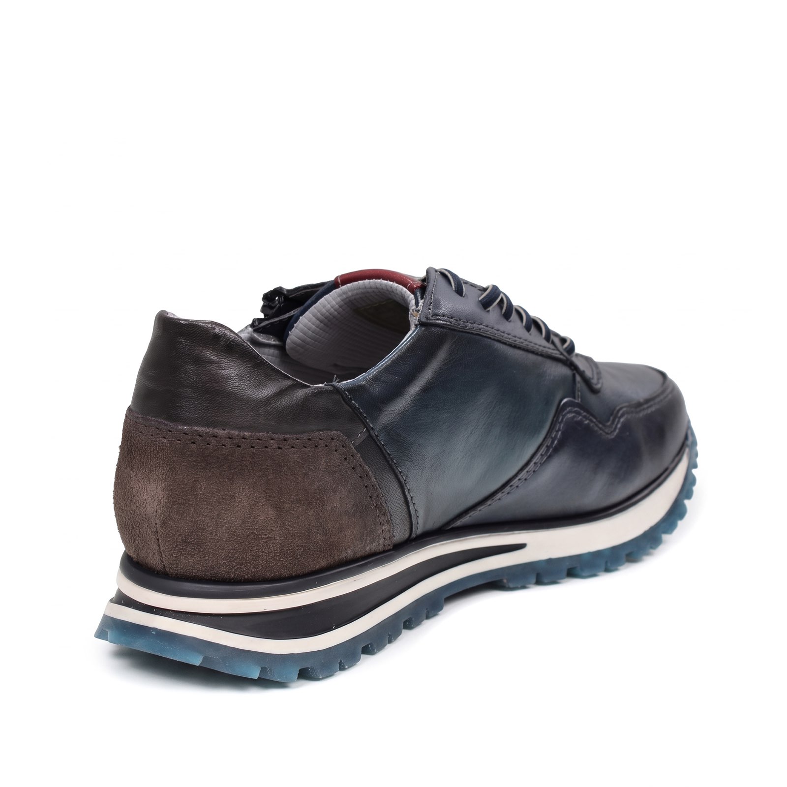 BUGATTI Philip – Sneakers aus Leder mit Reißverschluss Herren blau Foto 6