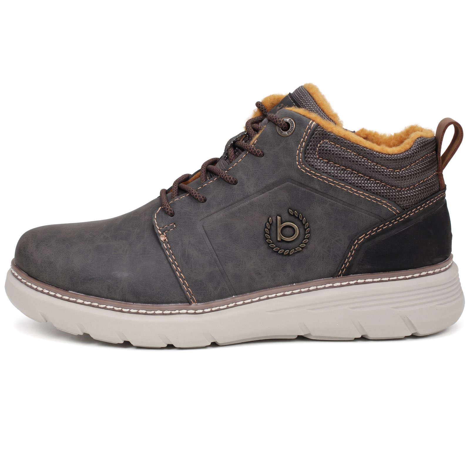 BUGATTI Palau - Sneakers montantes à fermeture éclair Homme marron Photo 4