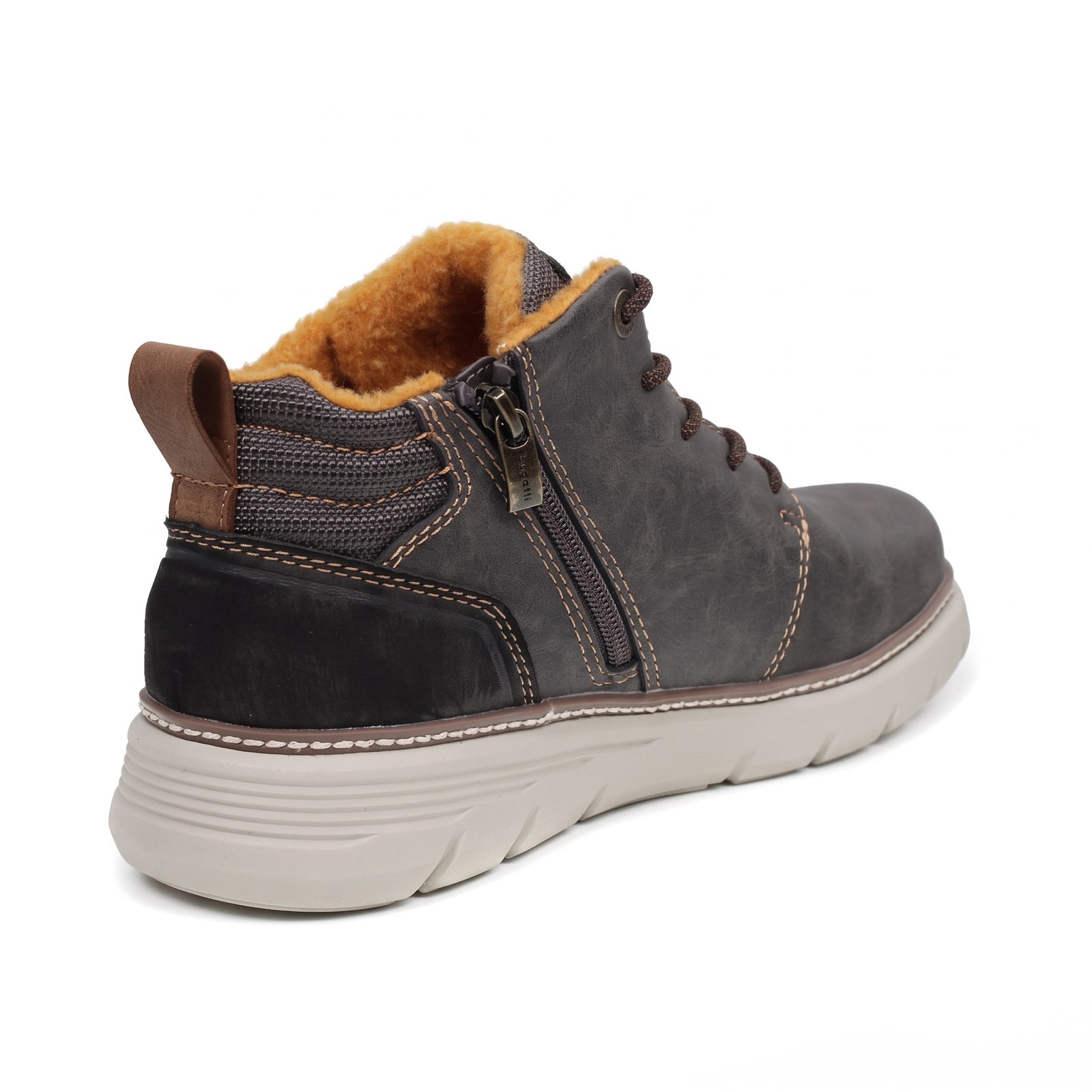 BUGATTI Palau - Sneakers montantes à fermeture éclair Homme marron Photo 6