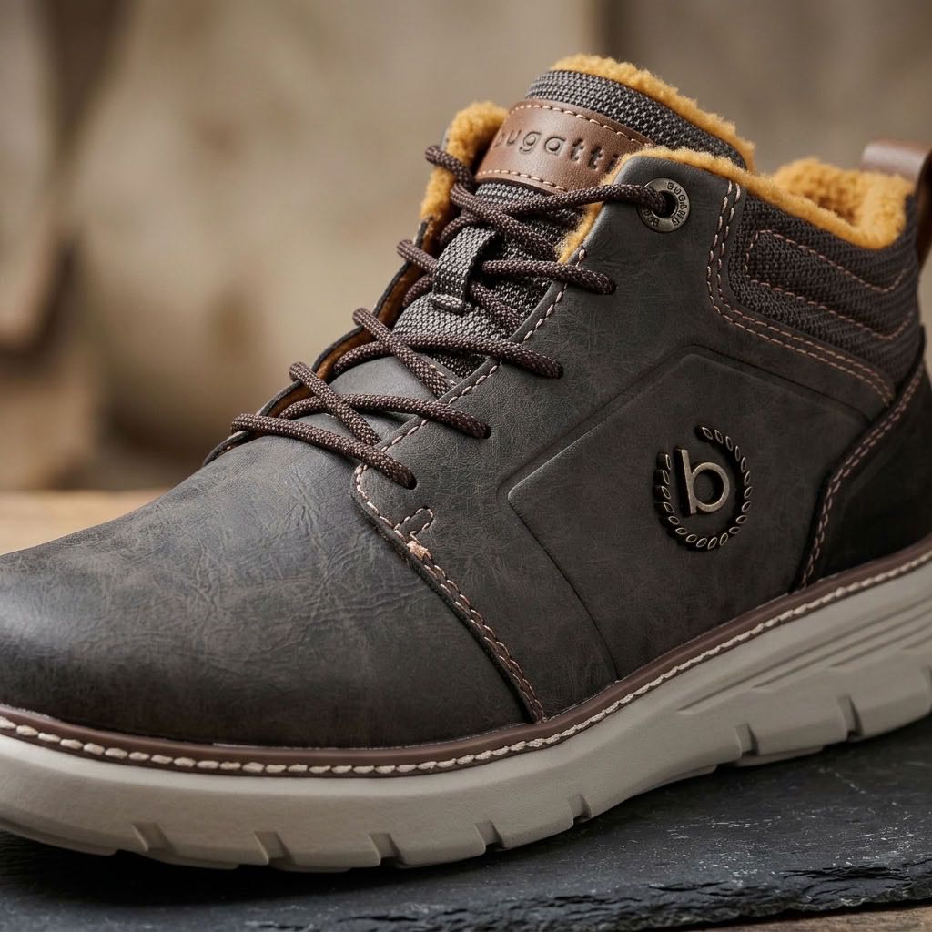BUGATTI Palau - Sneakers montantes à fermeture éclair Homme marron Photo 5