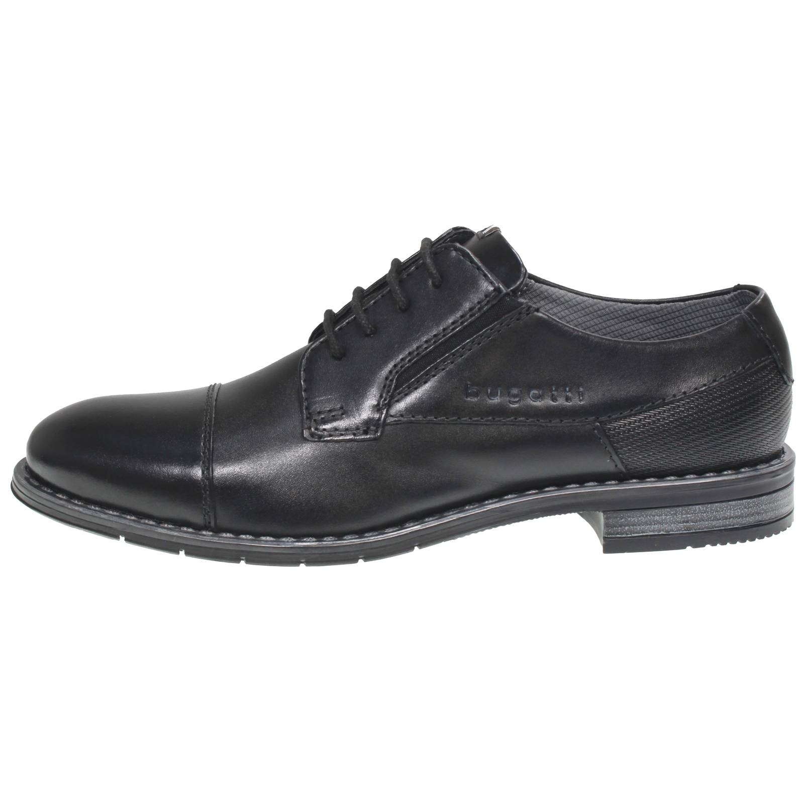 BUGATTI Lerio - Lacets de derby en cuir Homme noir Photo 3