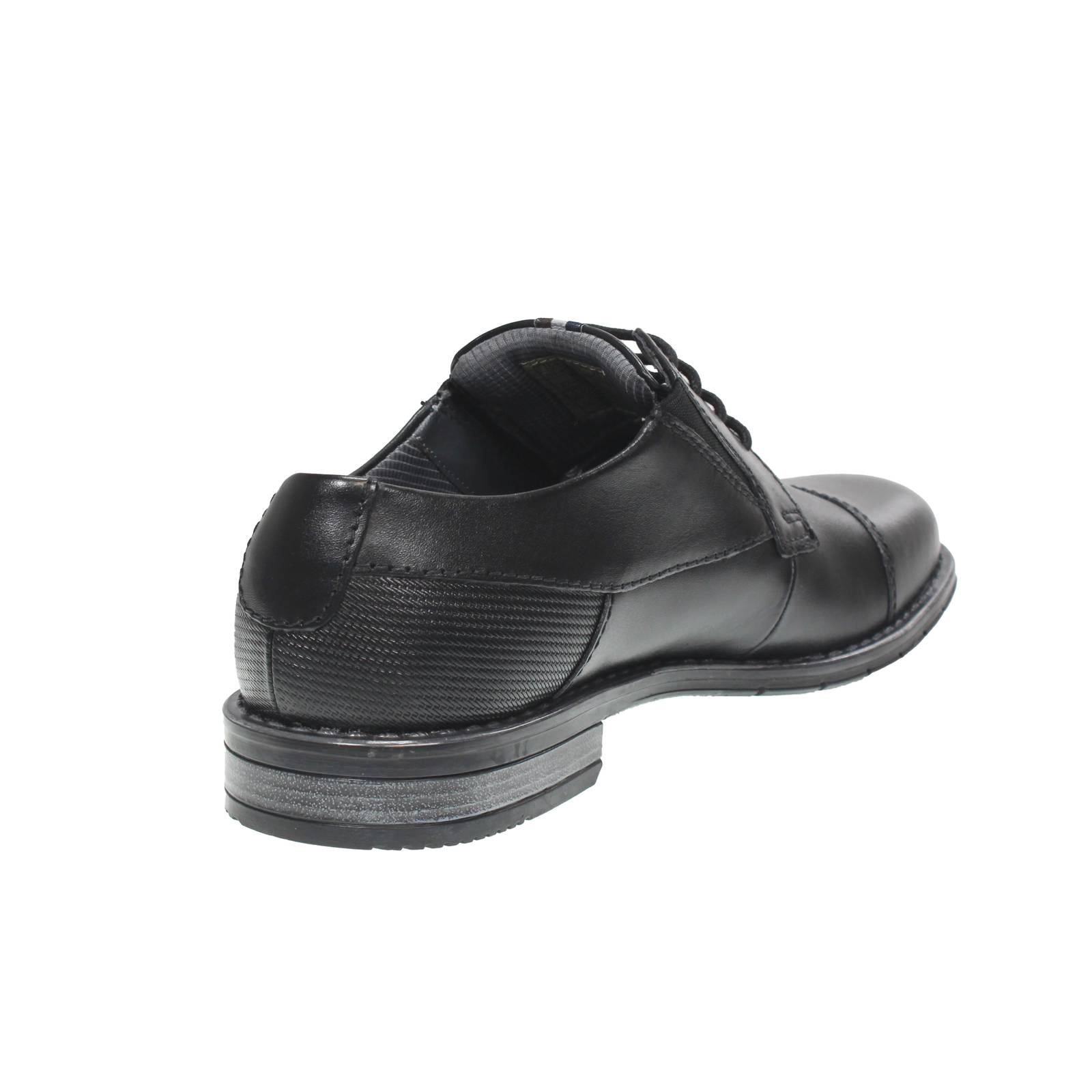 BUGATTI Lerio - Lacets de derby en cuir Homme noir Photo 4