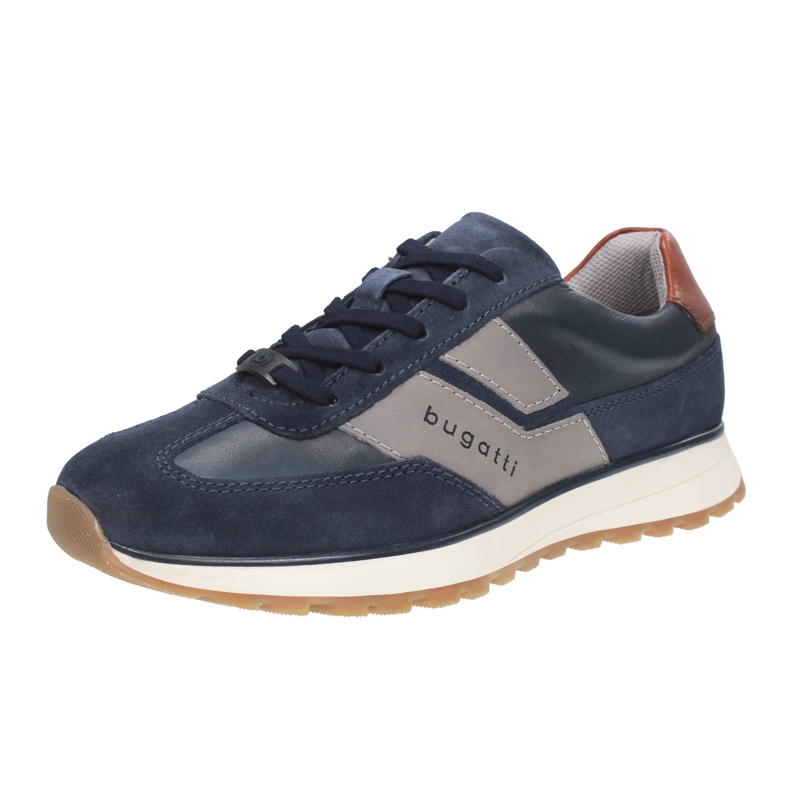 BUGATTI Timon - Sneakers basses en daim Homme bleu