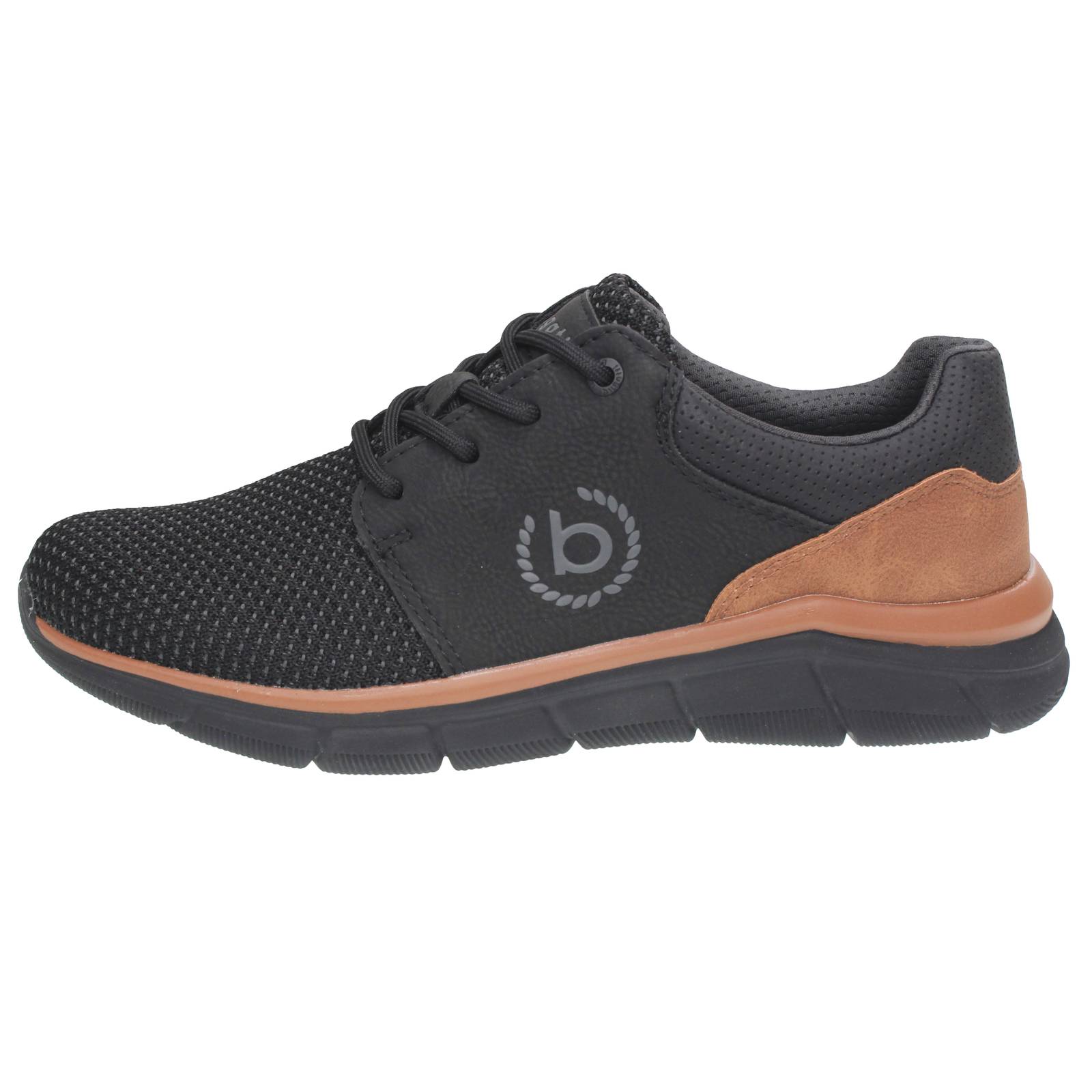BUGATTI Soa - Sneakers leggere in tessuto Uomo nero Foto 3