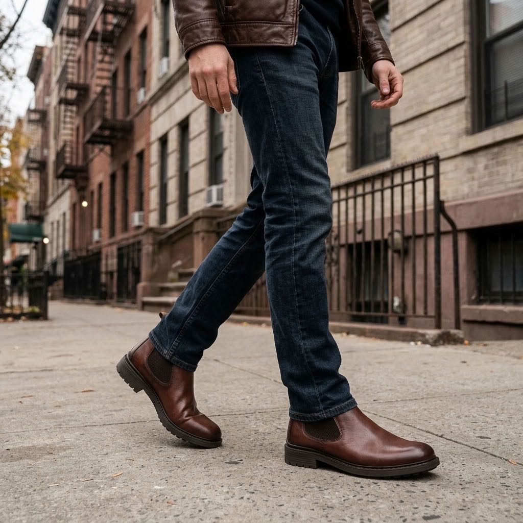 BUGATTI Lota - Bottines Chelsea en cuir Homme marron Photo 2