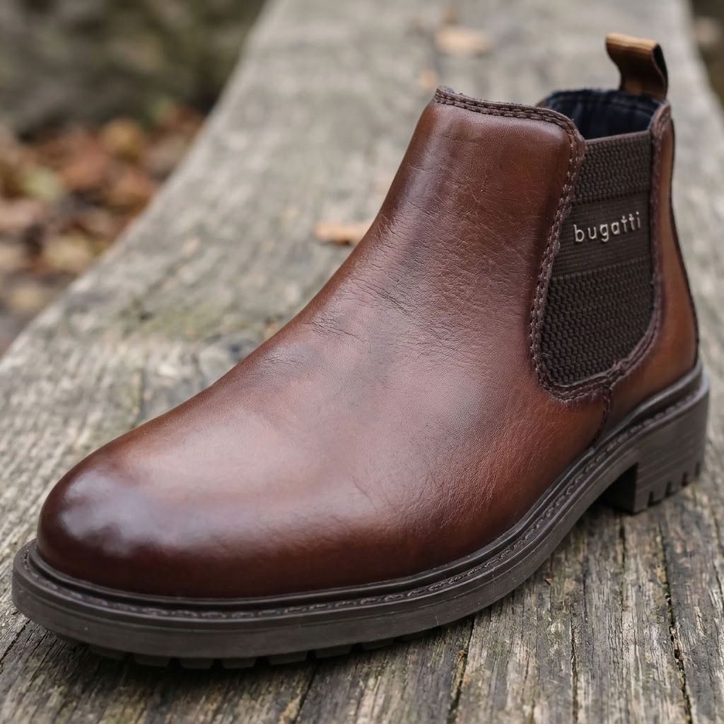 BUGATTI Lota - Bottines Chelsea en cuir Homme marron Photo 5