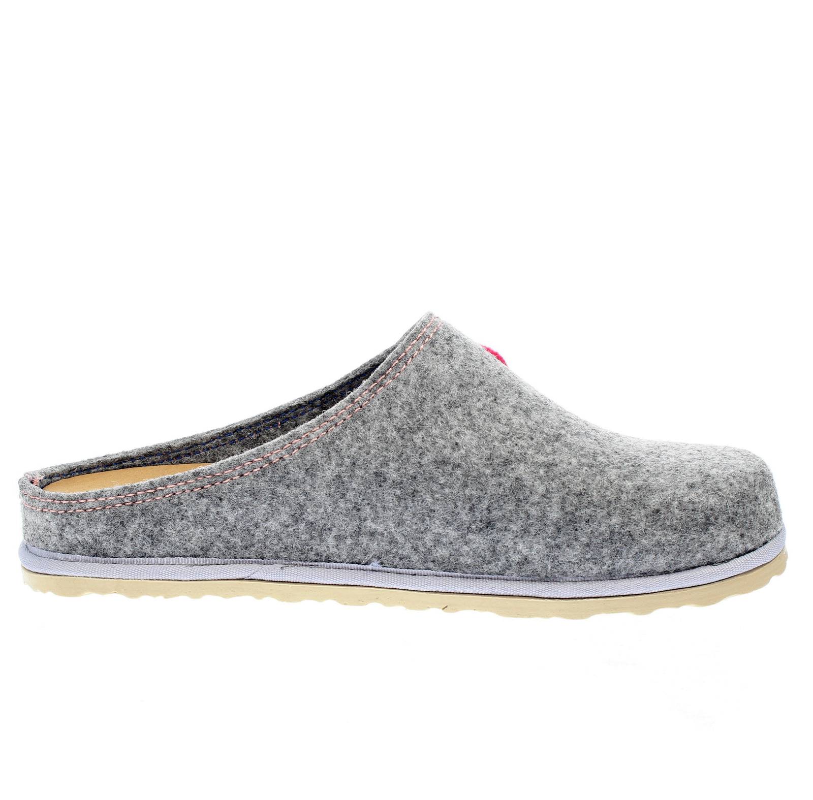 INBLU Warm wool slippers Woman grey Photo 2
