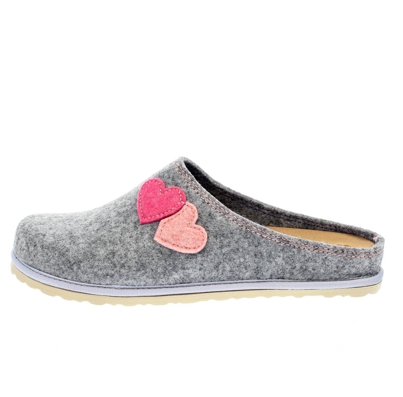 INBLU Warm wool slippers Woman grey Photo 3