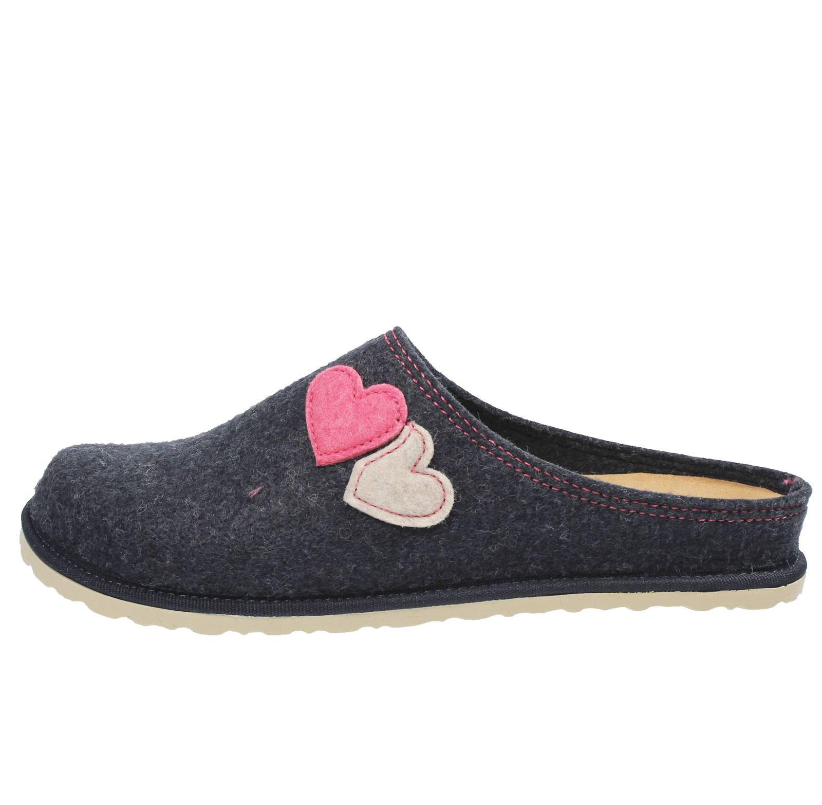 INBLU Warm wool slippers Woman blue Photo 3
