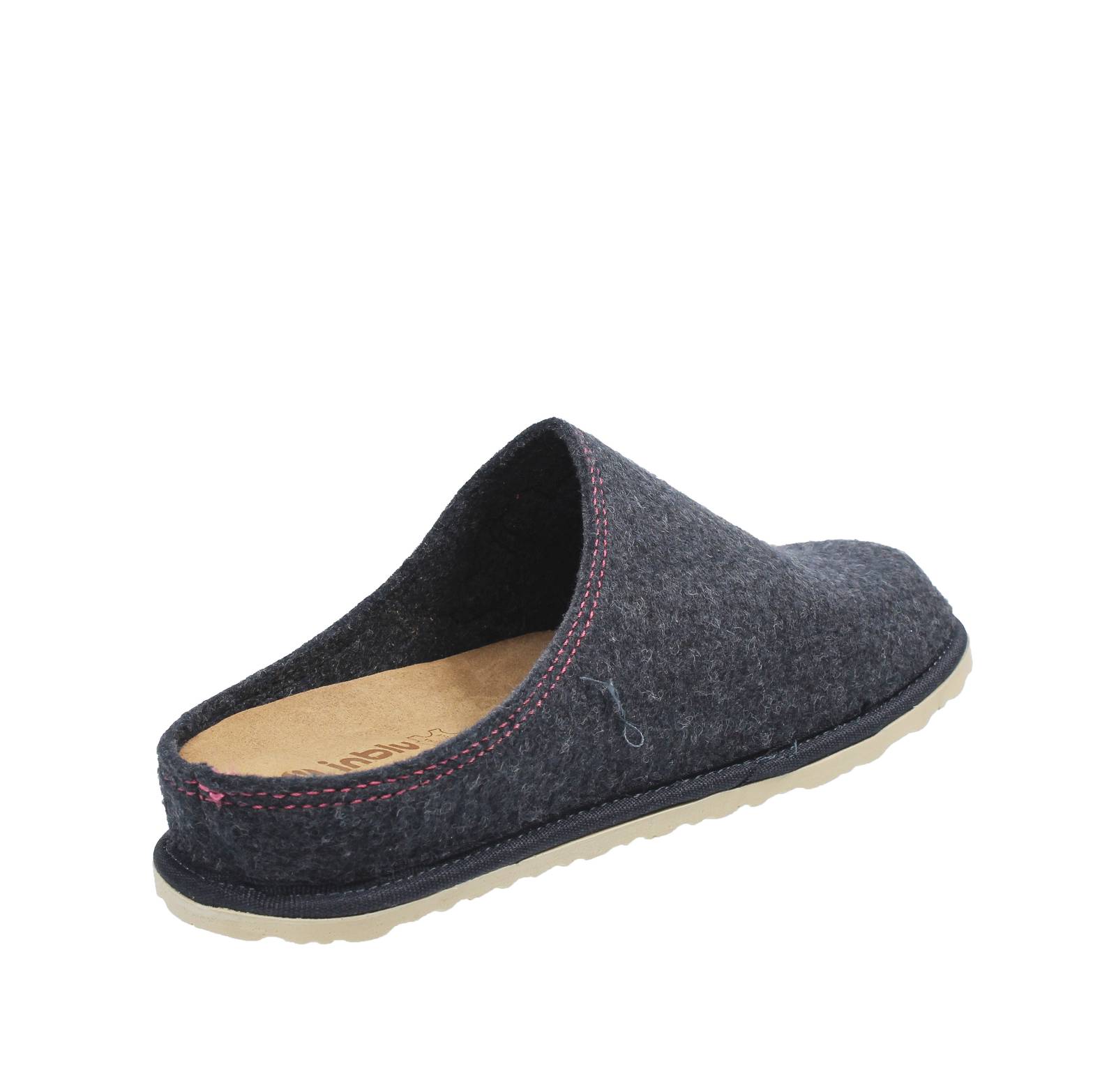 INBLU Warm wool slippers Woman blue Photo 4