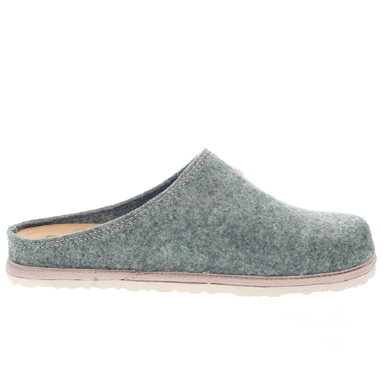 INBLU Warm wool slippers Woman green Photo 2