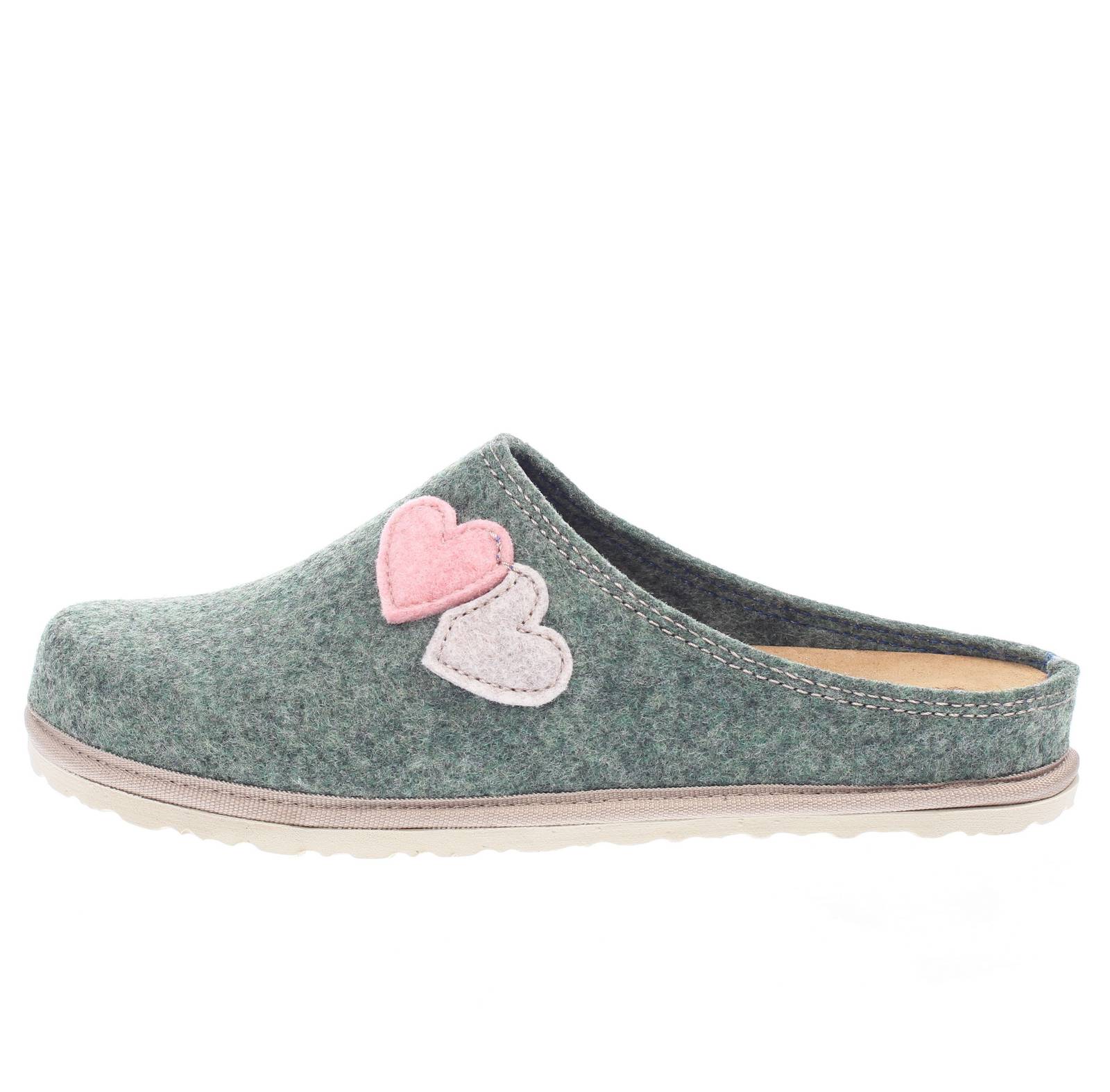 INBLU Warm wool slippers Woman green Photo 3