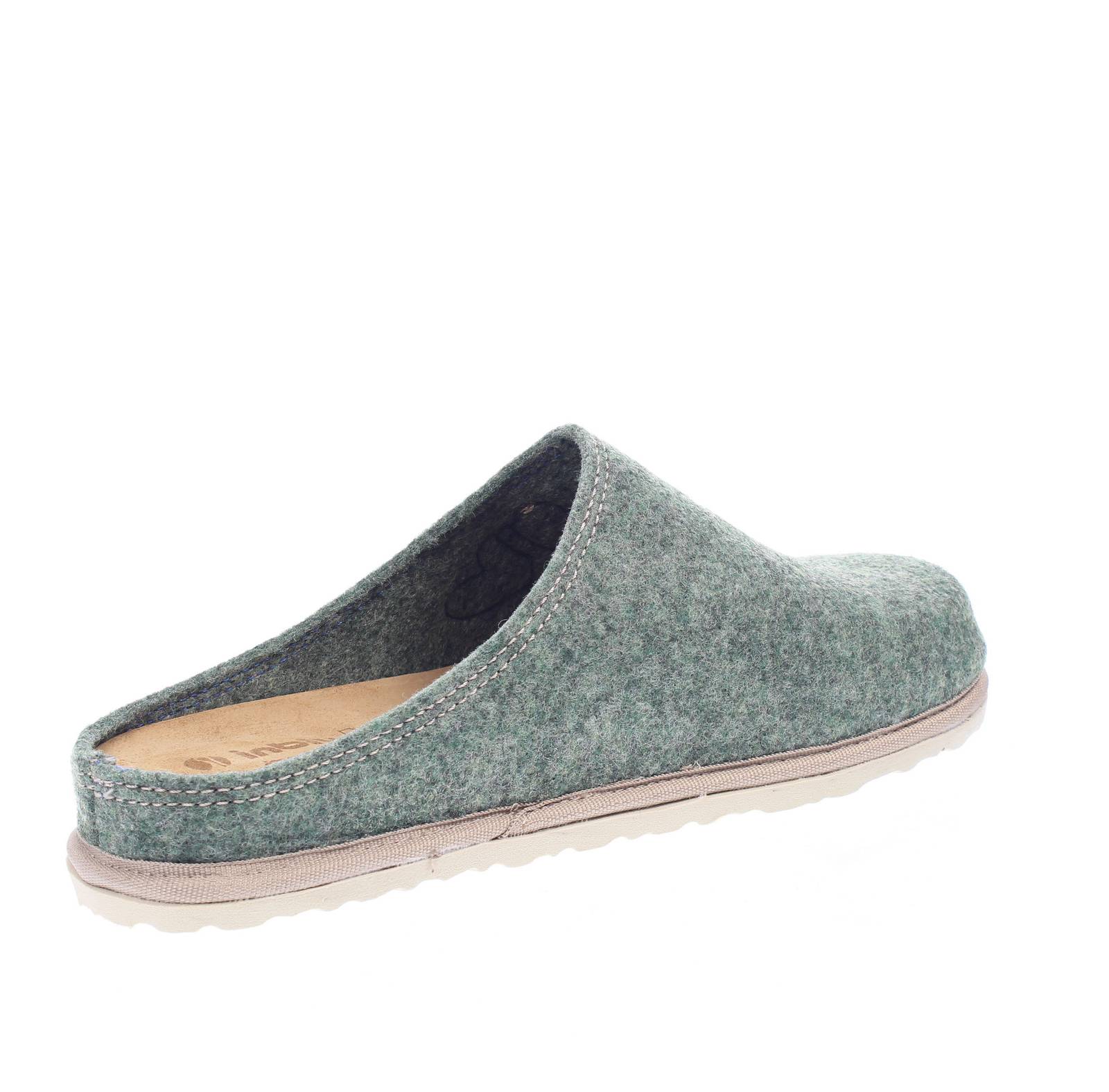 INBLU Warm wool slippers Woman green Photo 4