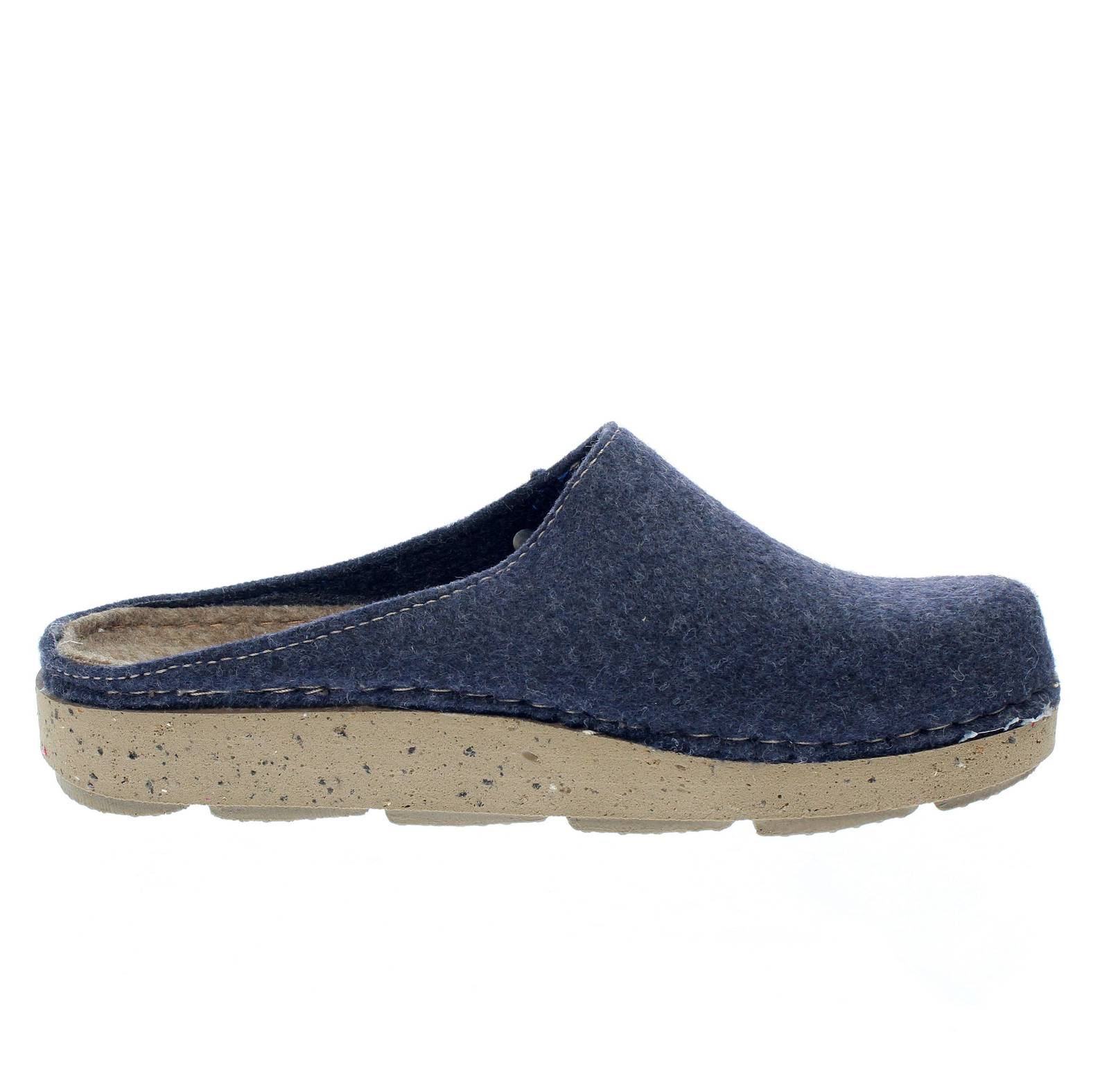 INBLU Warme Wollpantoffeln Damen blau Foto 2