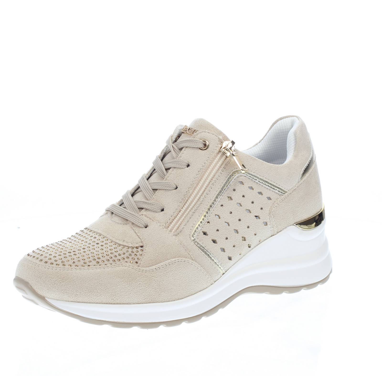 Кроссовки Inblu Con Zeppa E Cerniera Platino - Кроссовки Donna Scarpe в спортивном стиле