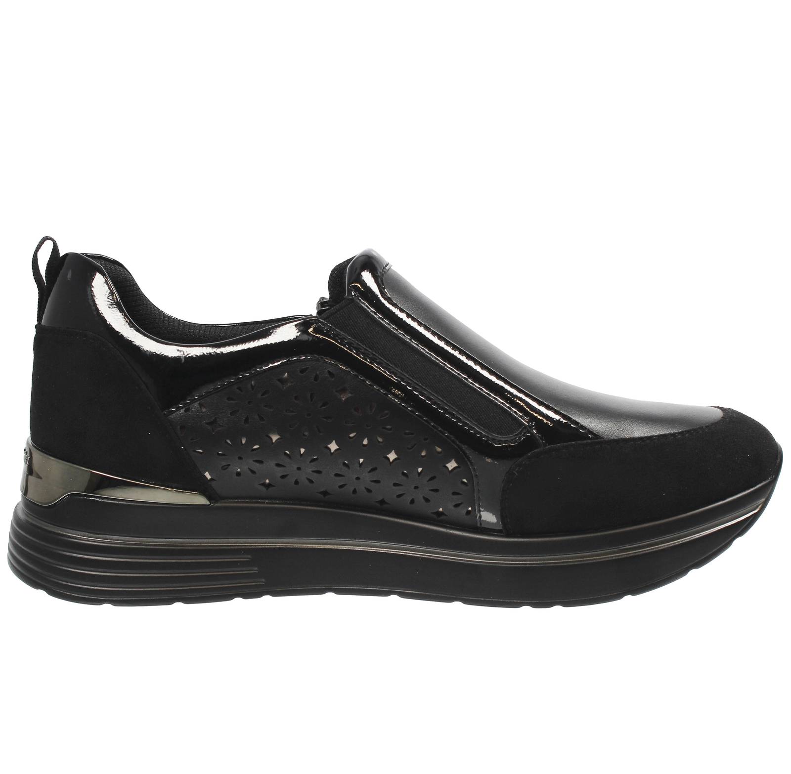 INBLU Sneakers Slip On con cerniera Donna nero Foto 2