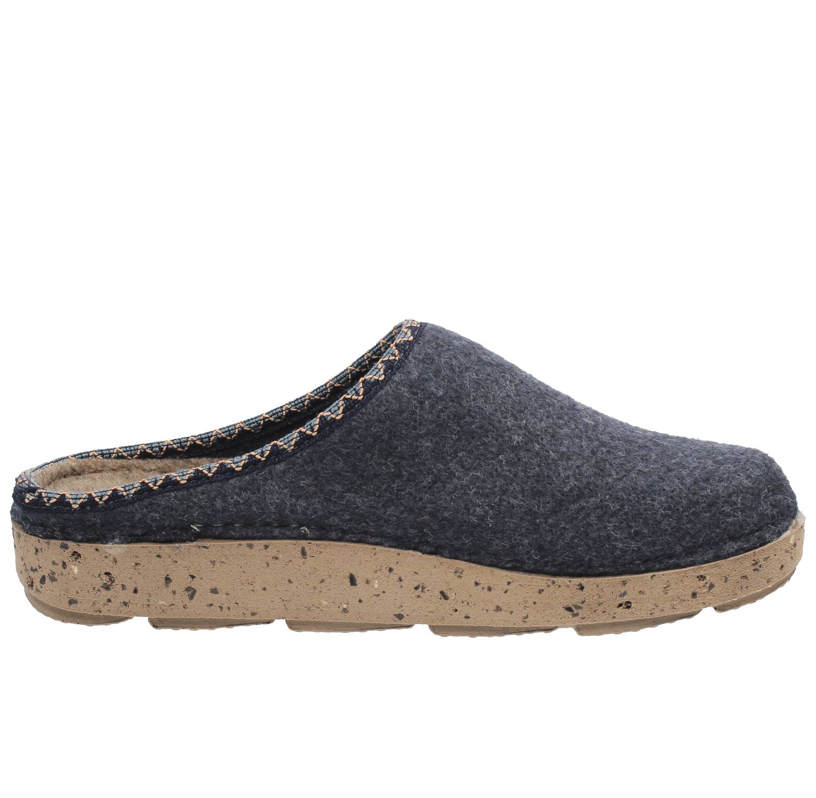 INBLU Warme Wollpantoffeln Damen blau Foto 2