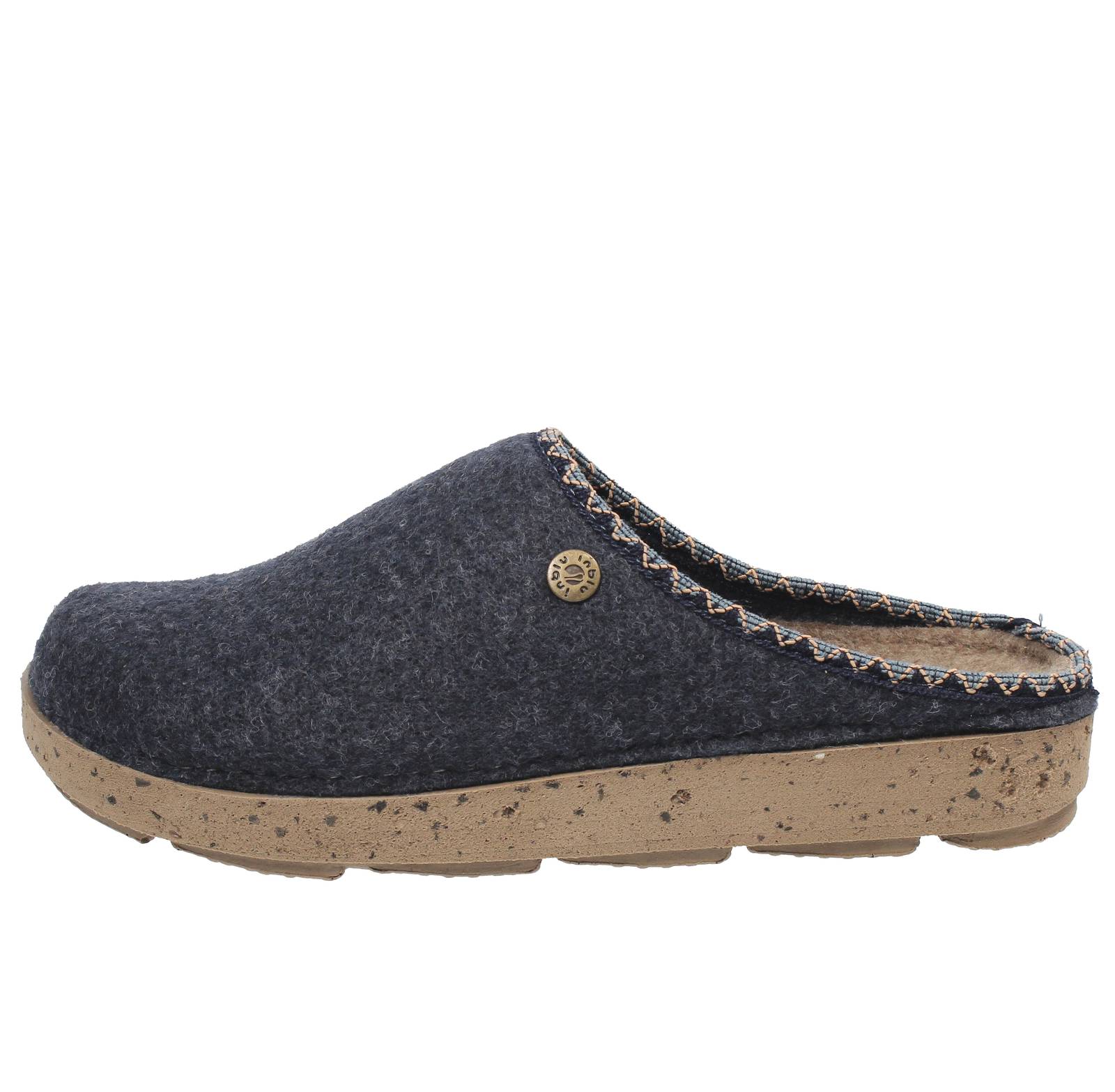 INBLU Warme Wollpantoffeln Damen blau Foto 3
